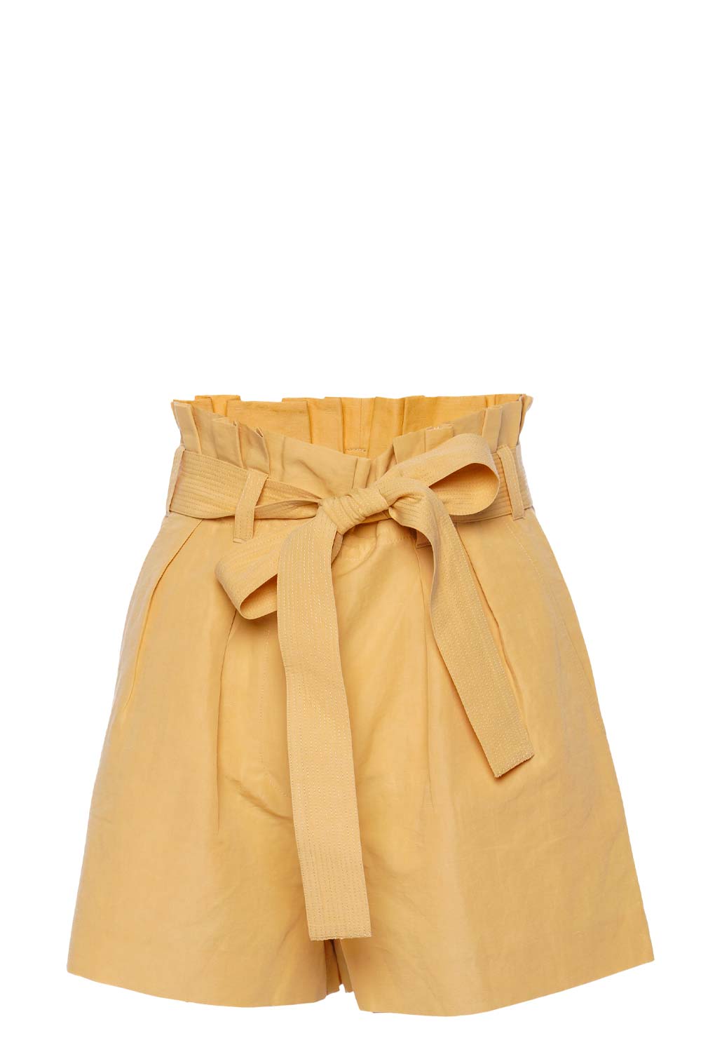 Ulla Johnson Abri Dune Pleated Paperbag Shorts