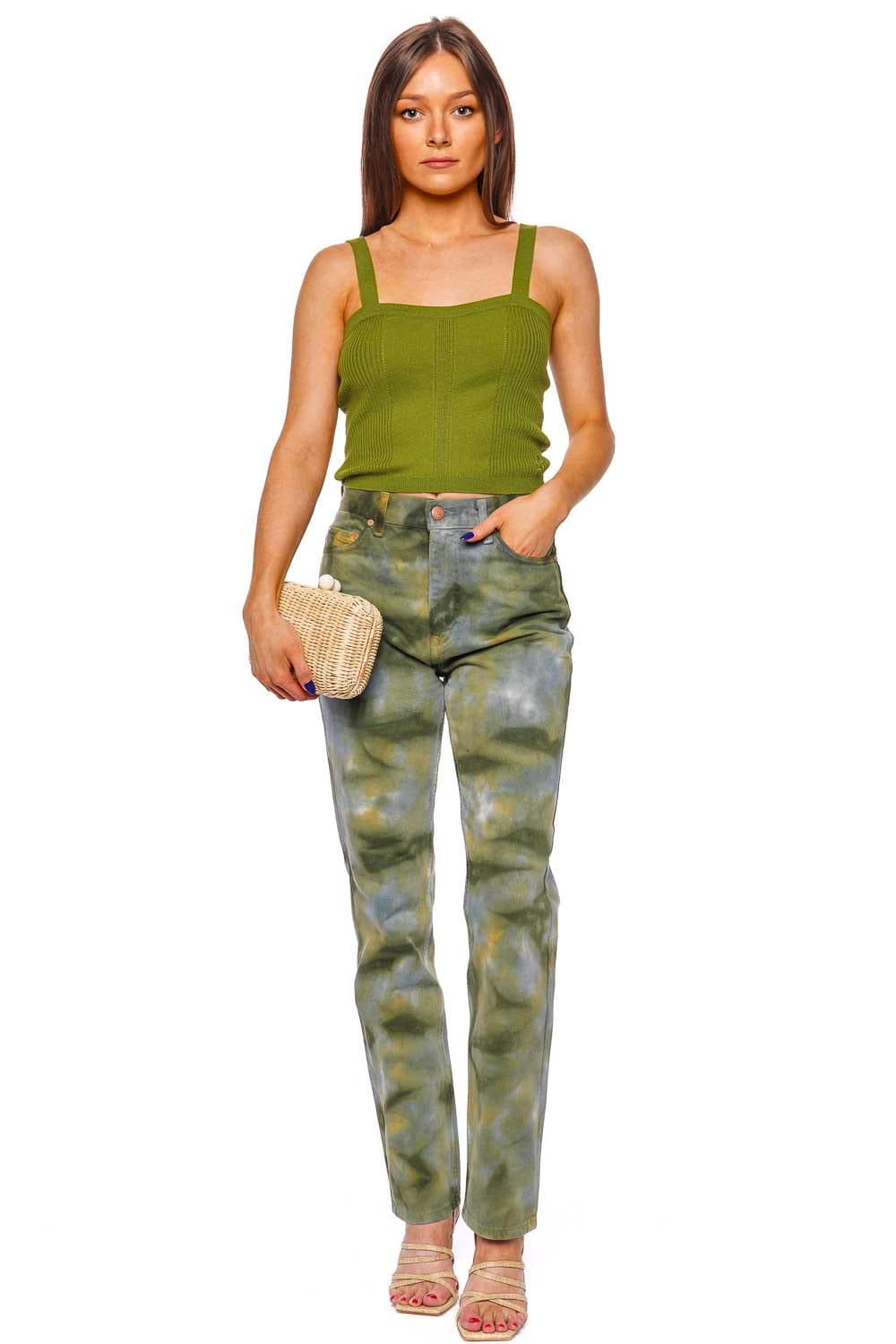 Ulla Johnson Giselle Willow Knitted Crop Top