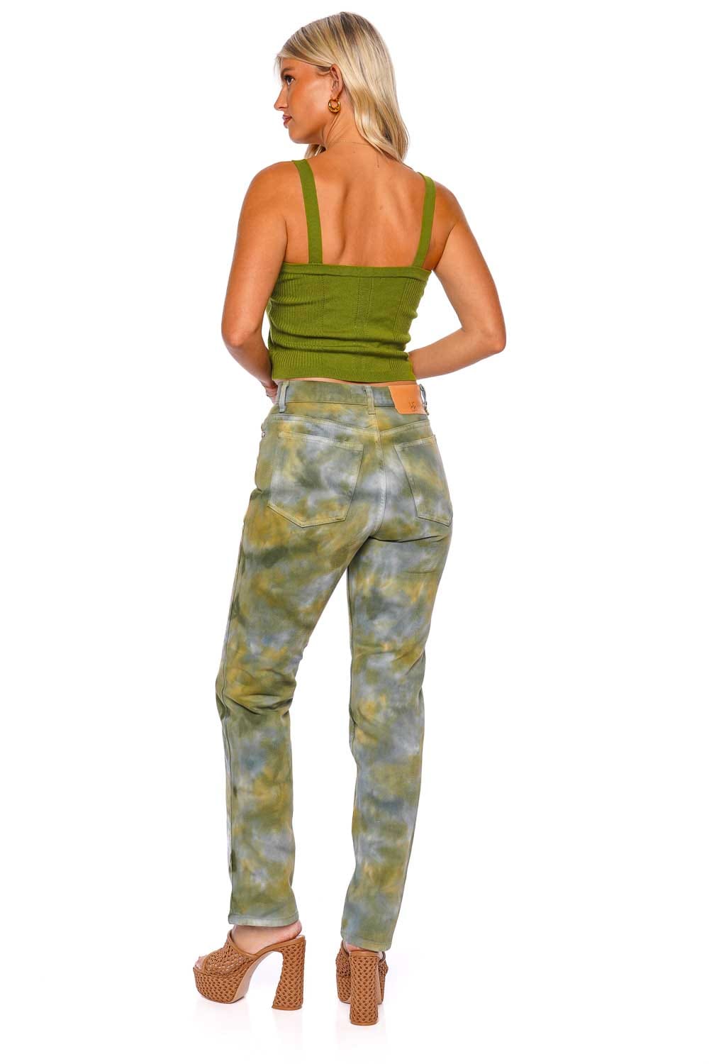 Ulla Johnson The Agnes Malachite Straight Leg Jeans