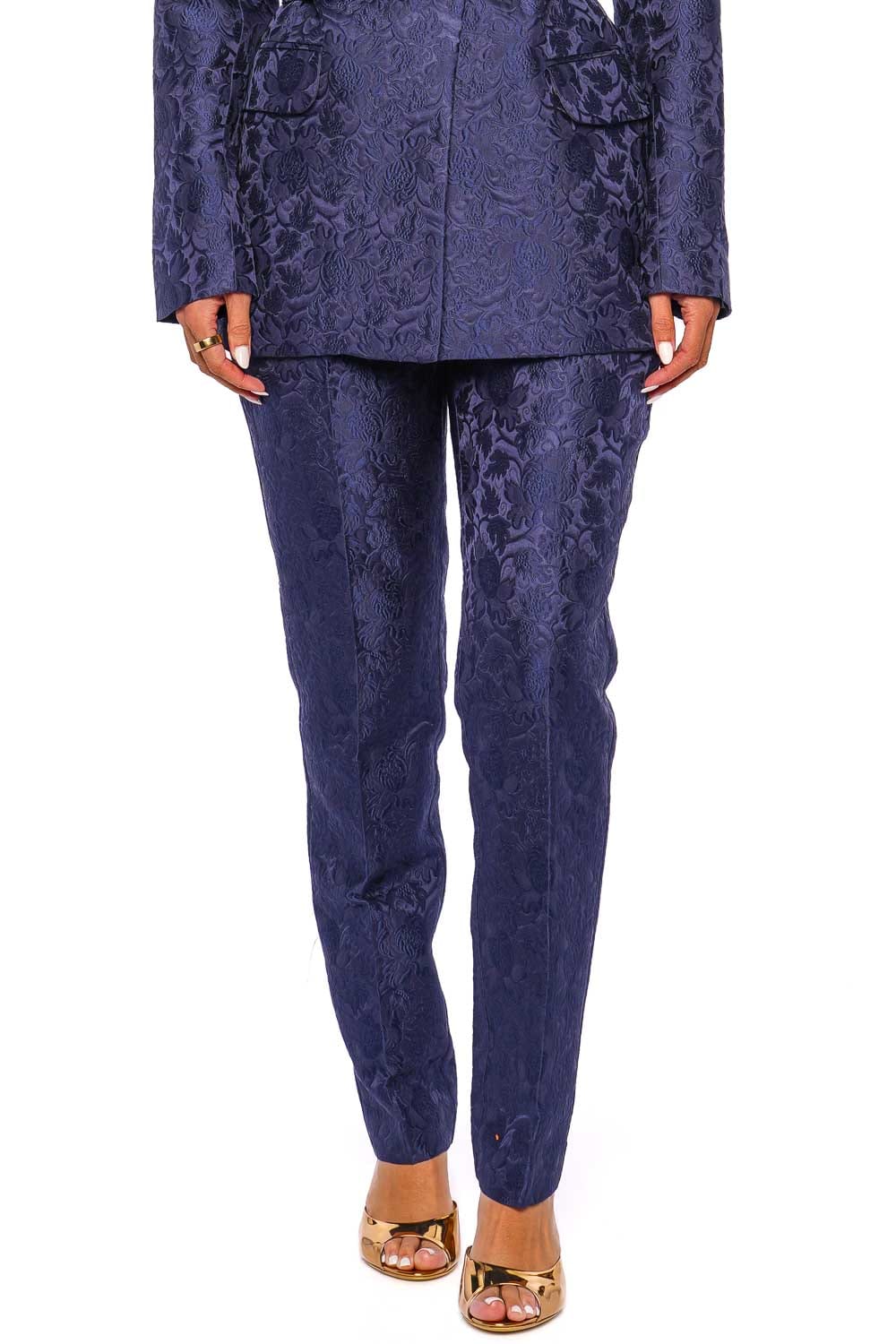 Silvia Tcherassi Orion Navy Tapered Pants