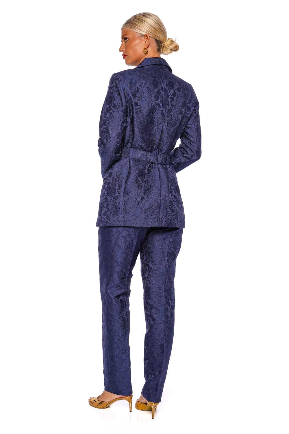 Silvia Tcherassi Orion Navy Tapered Pants