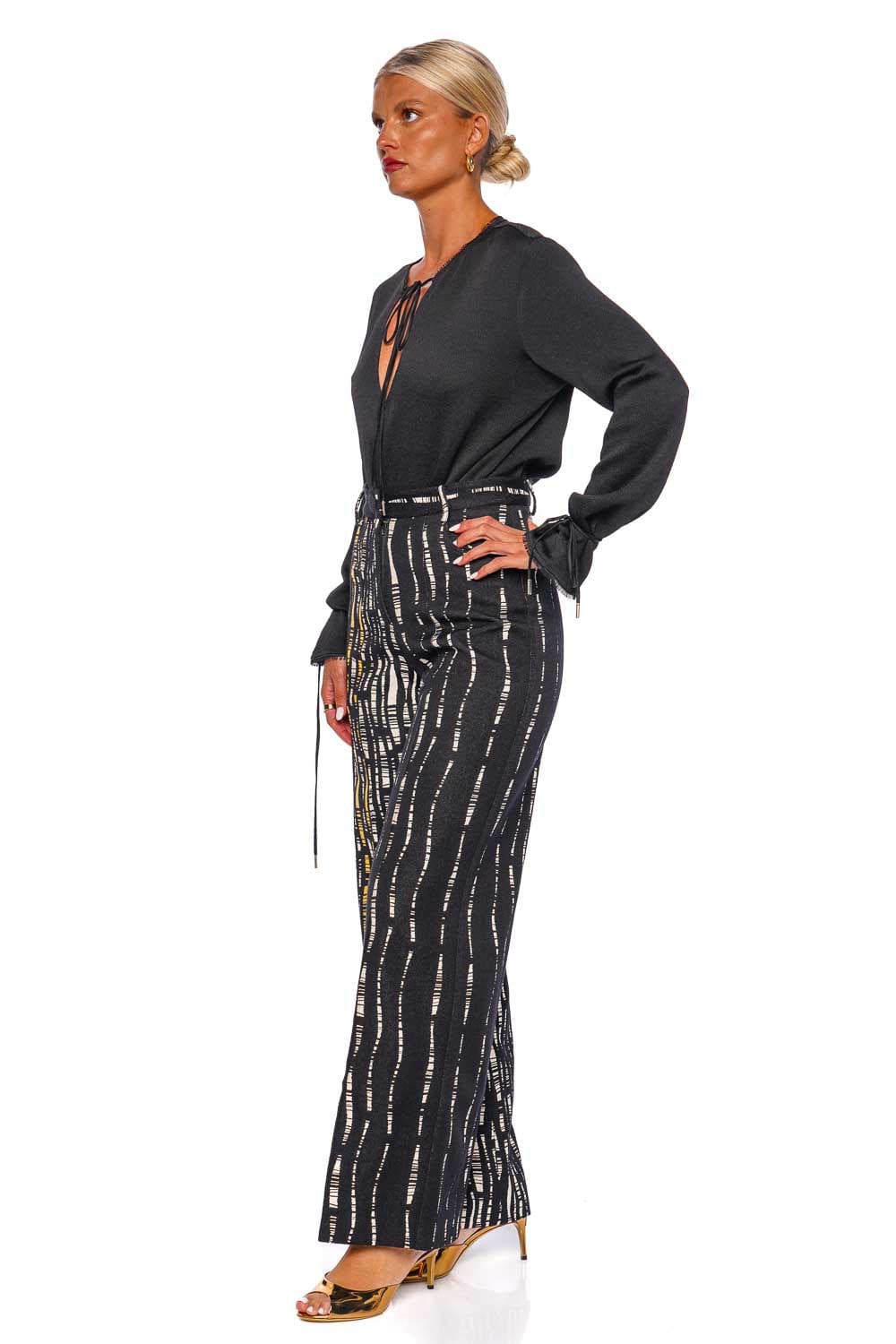 Silvia Tcherassi Emine Printed Wide Leg Pants