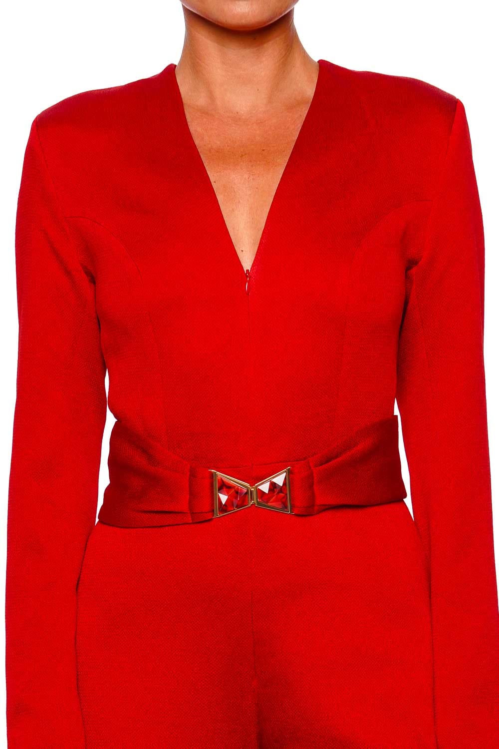 Silvia Tcherassi Taboa Rouge Wide Leg Jumpsuit