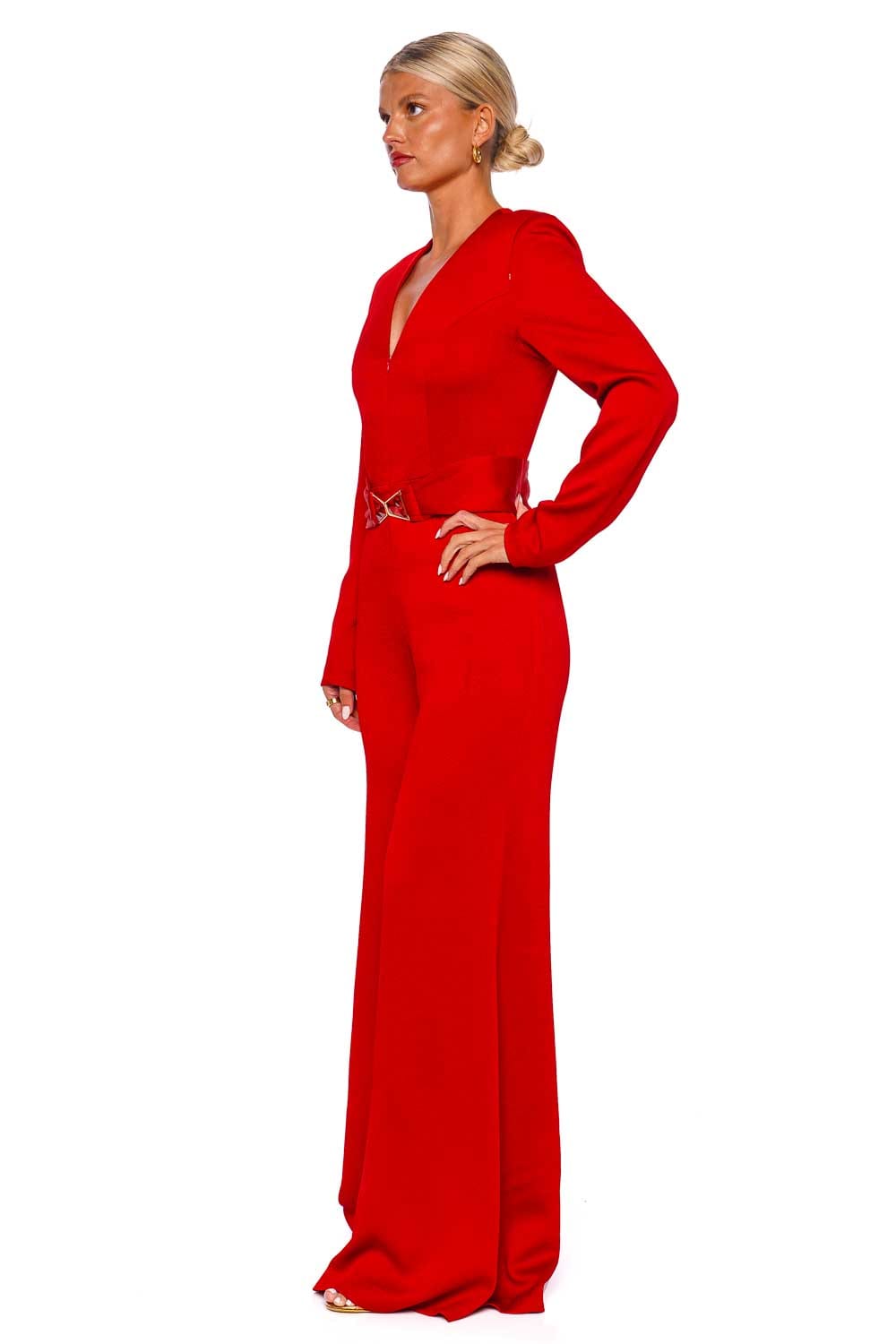 Silvia Tcherassi Taboa Rouge Wide Leg Jumpsuit