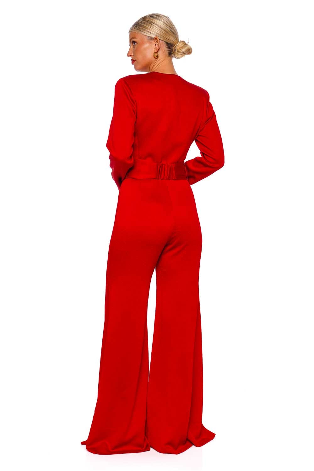 Silvia Tcherassi Taboa Rouge Wide Leg Jumpsuit