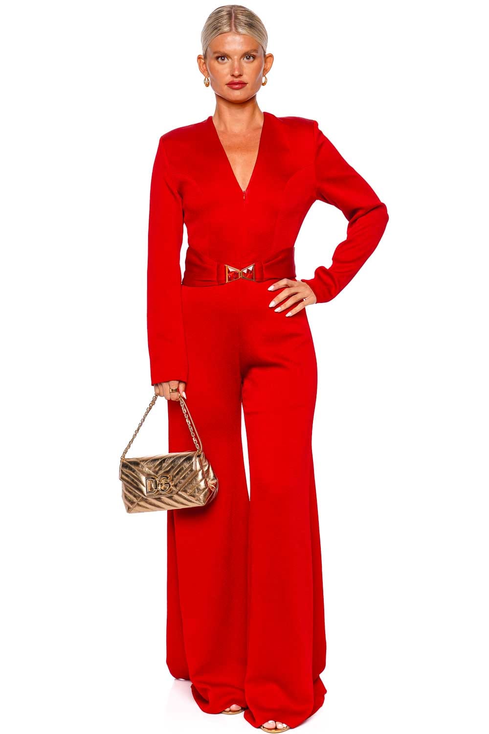 Silvia Tcherassi Taboa Rouge Wide Leg Jumpsuit