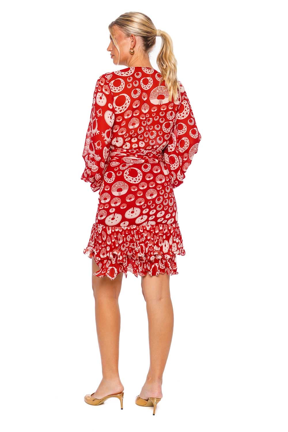 Andres Otalora INDIAS MINI DRESS FW23035 WINE JEWELS