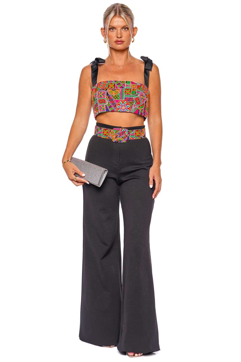 Andres Otalora UBAQUE CROP TOP FW23026 MULTI