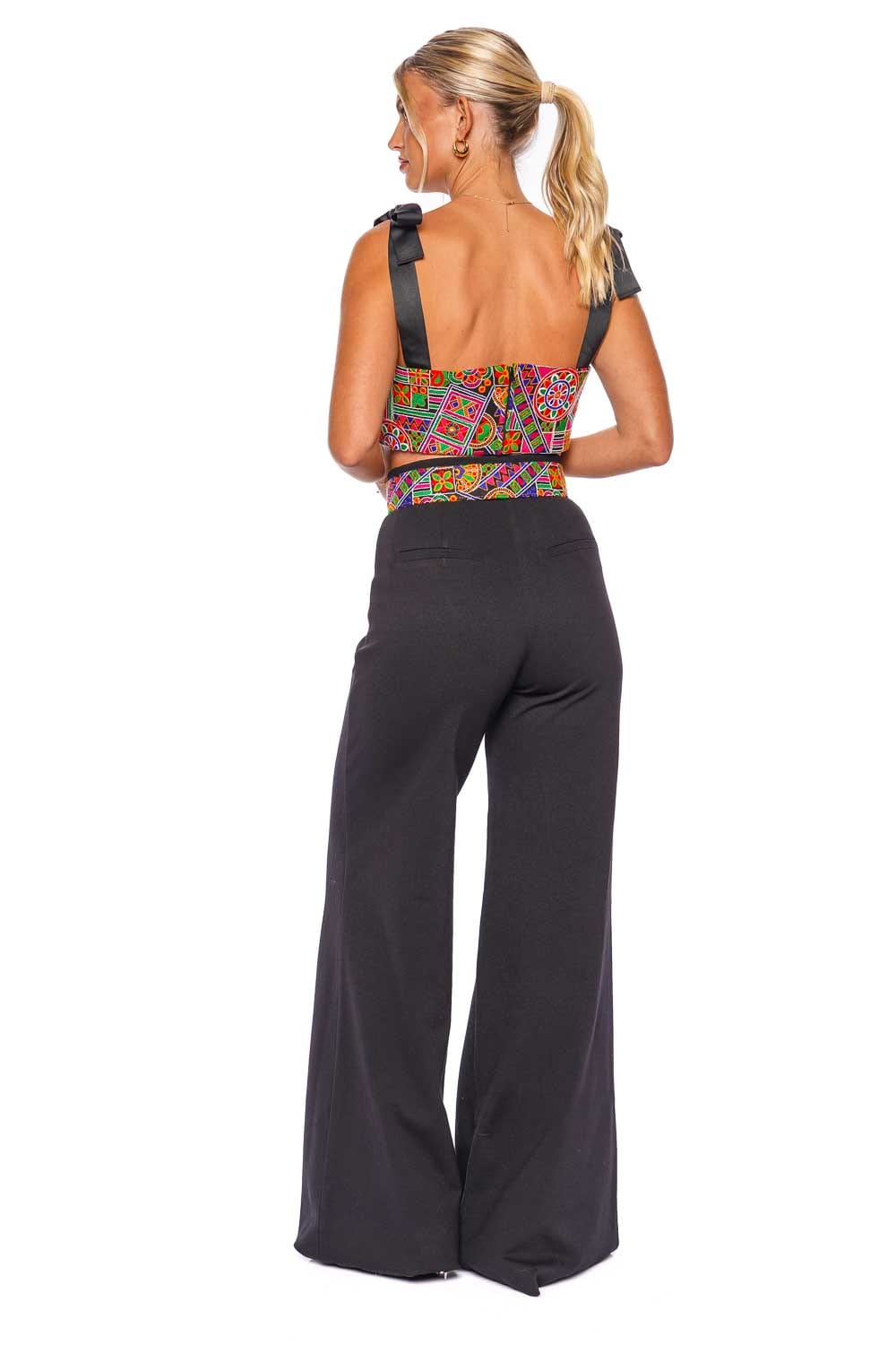 Andres Otalora UBAQUE CROP TOP FW23026 MULTI