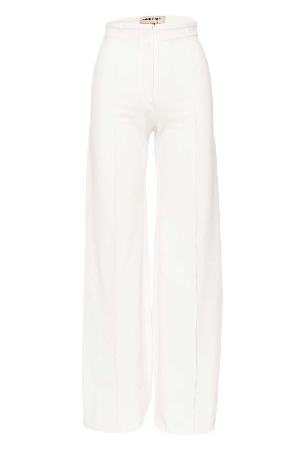 Andres Otalora Kabil Off White Wide Leg Pants