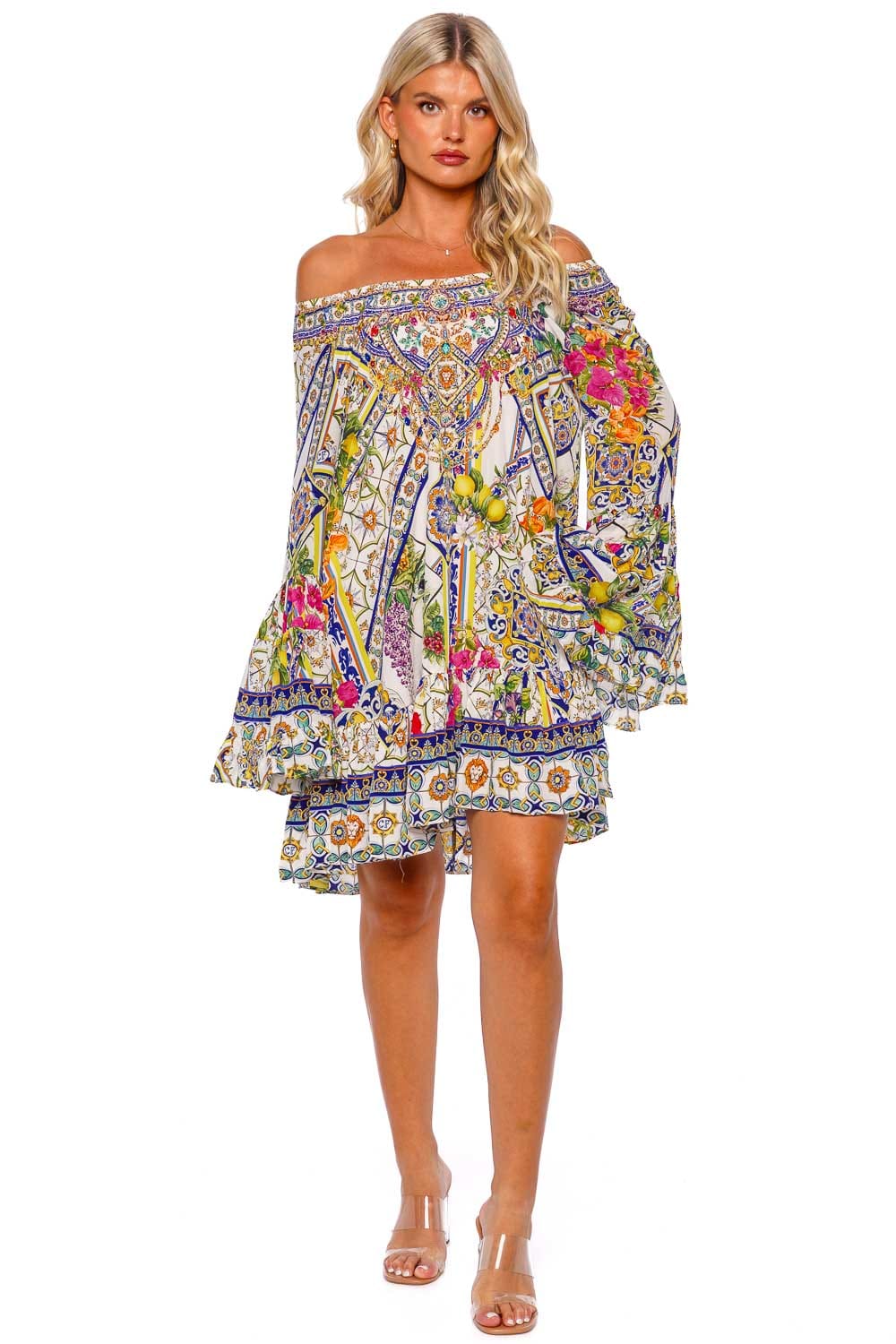 Camilla A LINE FRILL DRESS MINI