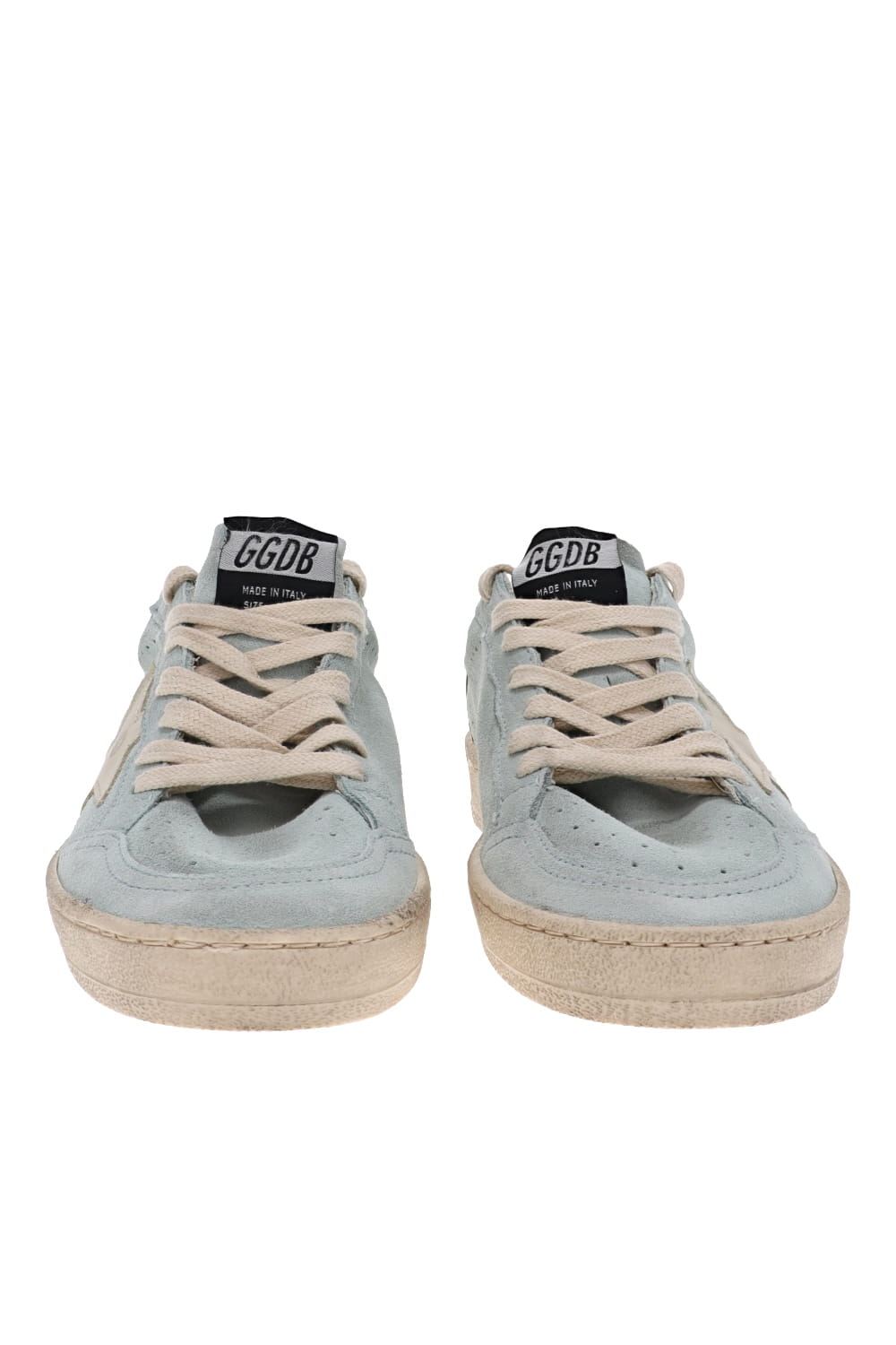 Golden Goose Ball Star Aquamarine Suede Low Top Sneakers