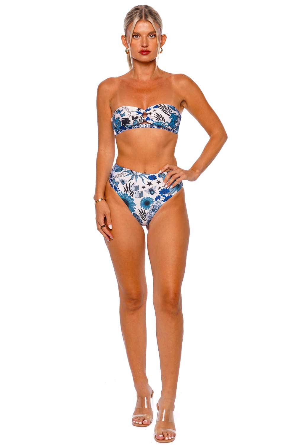 Agua Bendita DARYA EMBELLISHED 12300 TOP 12300 MULTICOLOR
