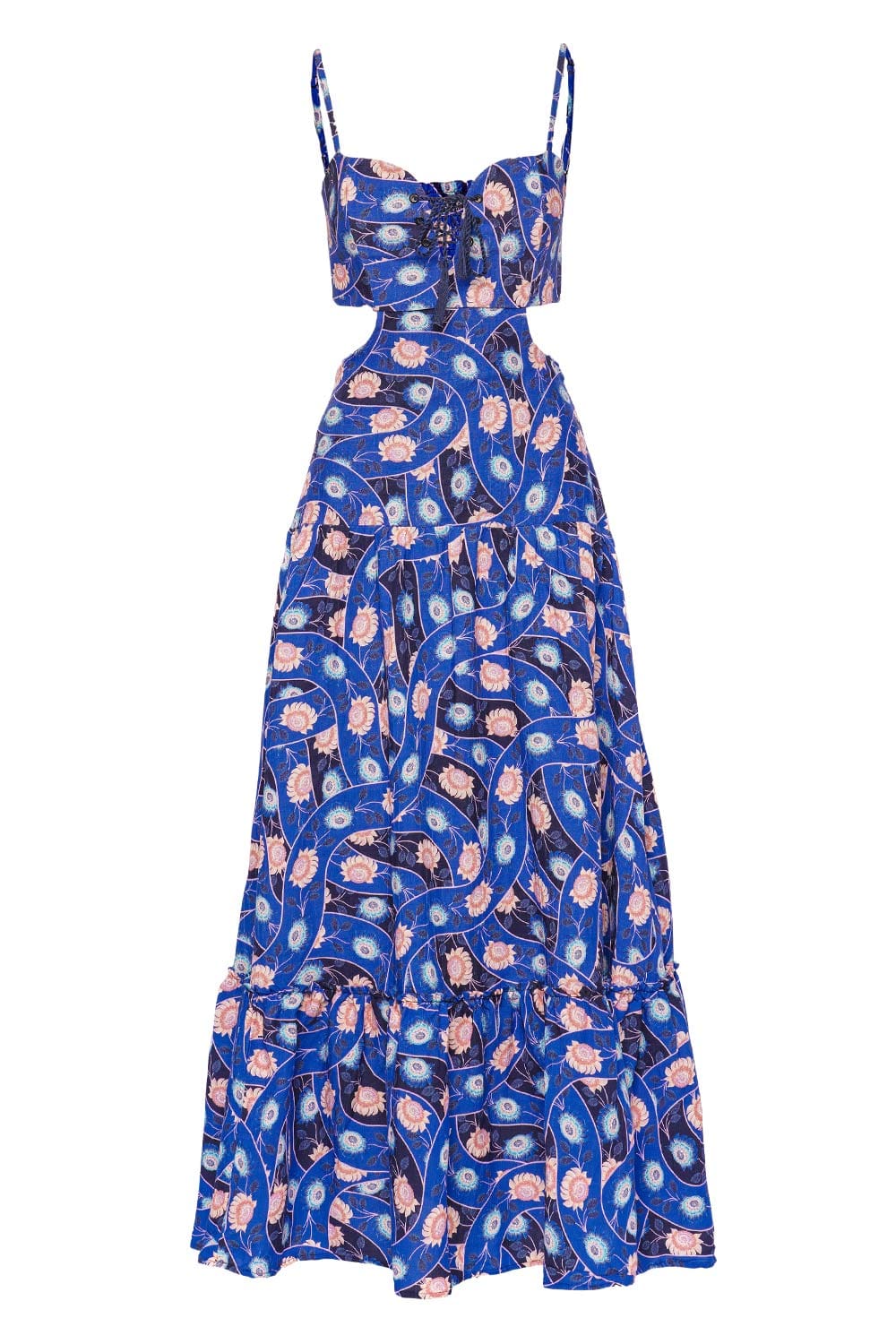 Agua Bendita Caprice Boreal Cut Out Maxi Dress