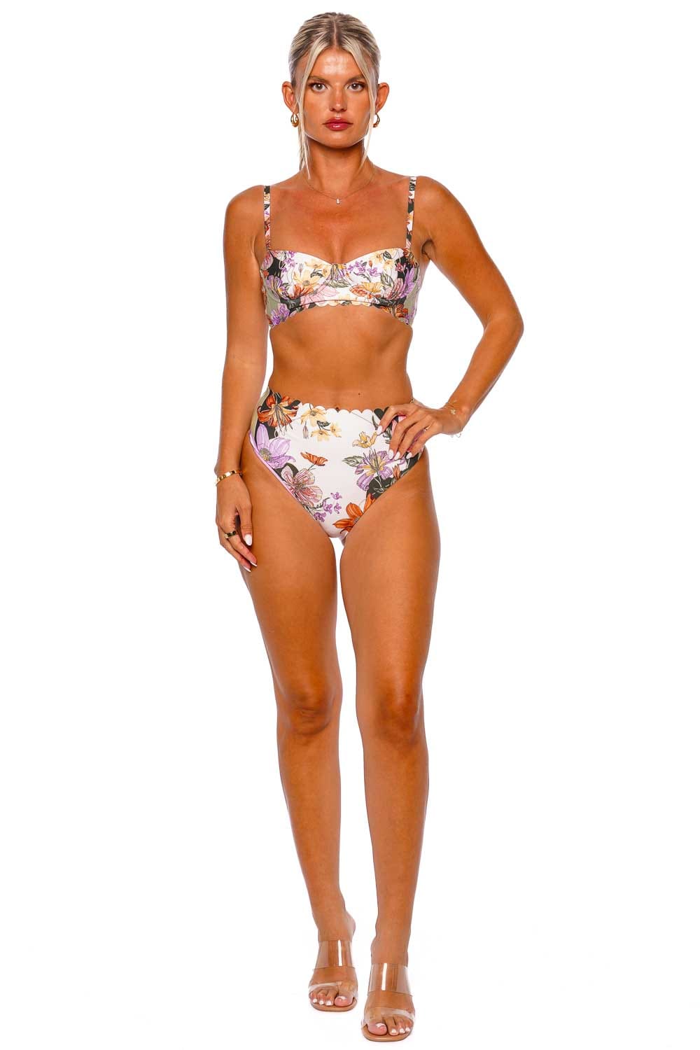 Agua Bendita Penelope Vitreo High Rise Bikini Bottoms