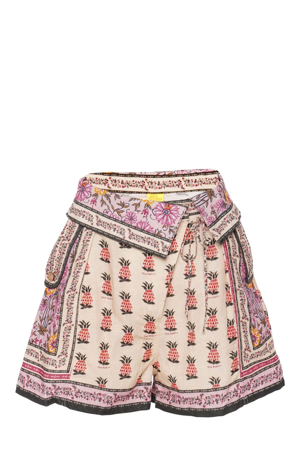 Agua Bendita Sophie Aguja Foldover Waistband Shorts