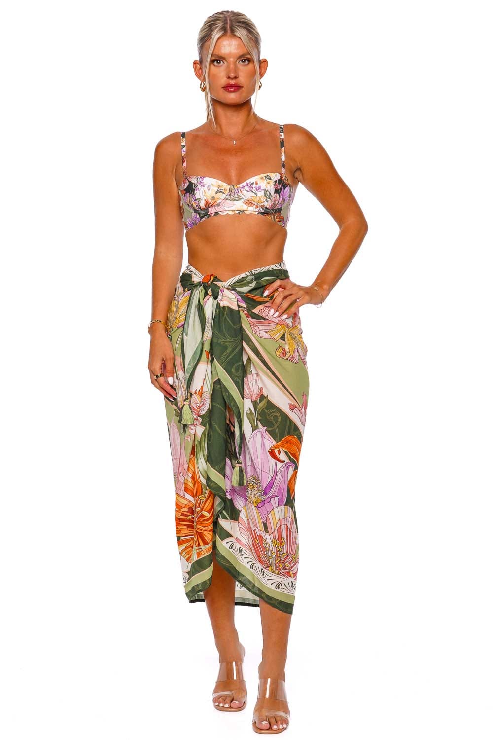 Agua Bendita Marine Vitreo Pareo Cover Up