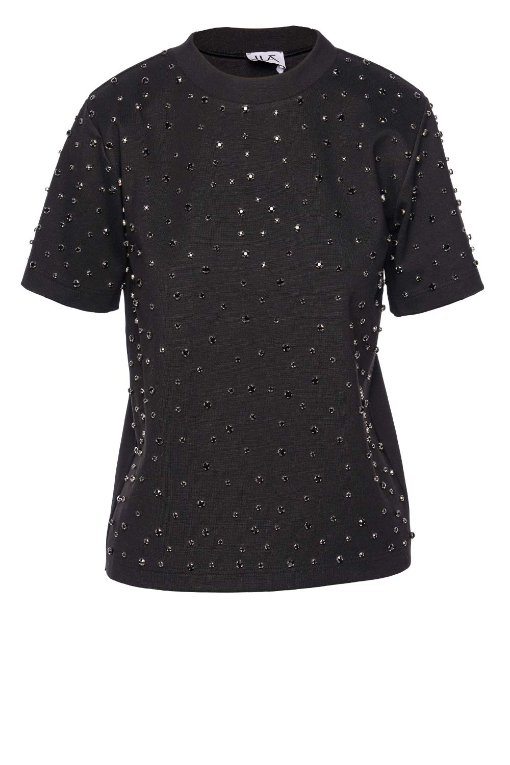 ILA ALICIA EMBELLISHED TEE ILAFW23T04 BLACK
