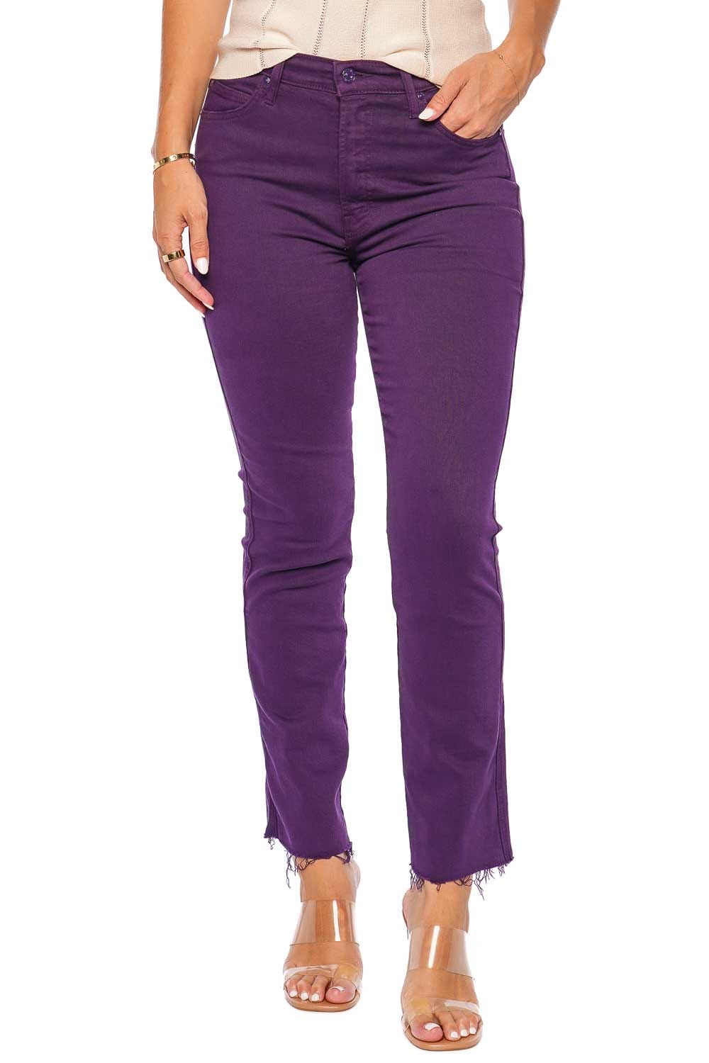 MOTHER Denim HIGH WAISTED RASCAL ANKLE FRAY 10534-753 BLACKBERRY CORDIAL