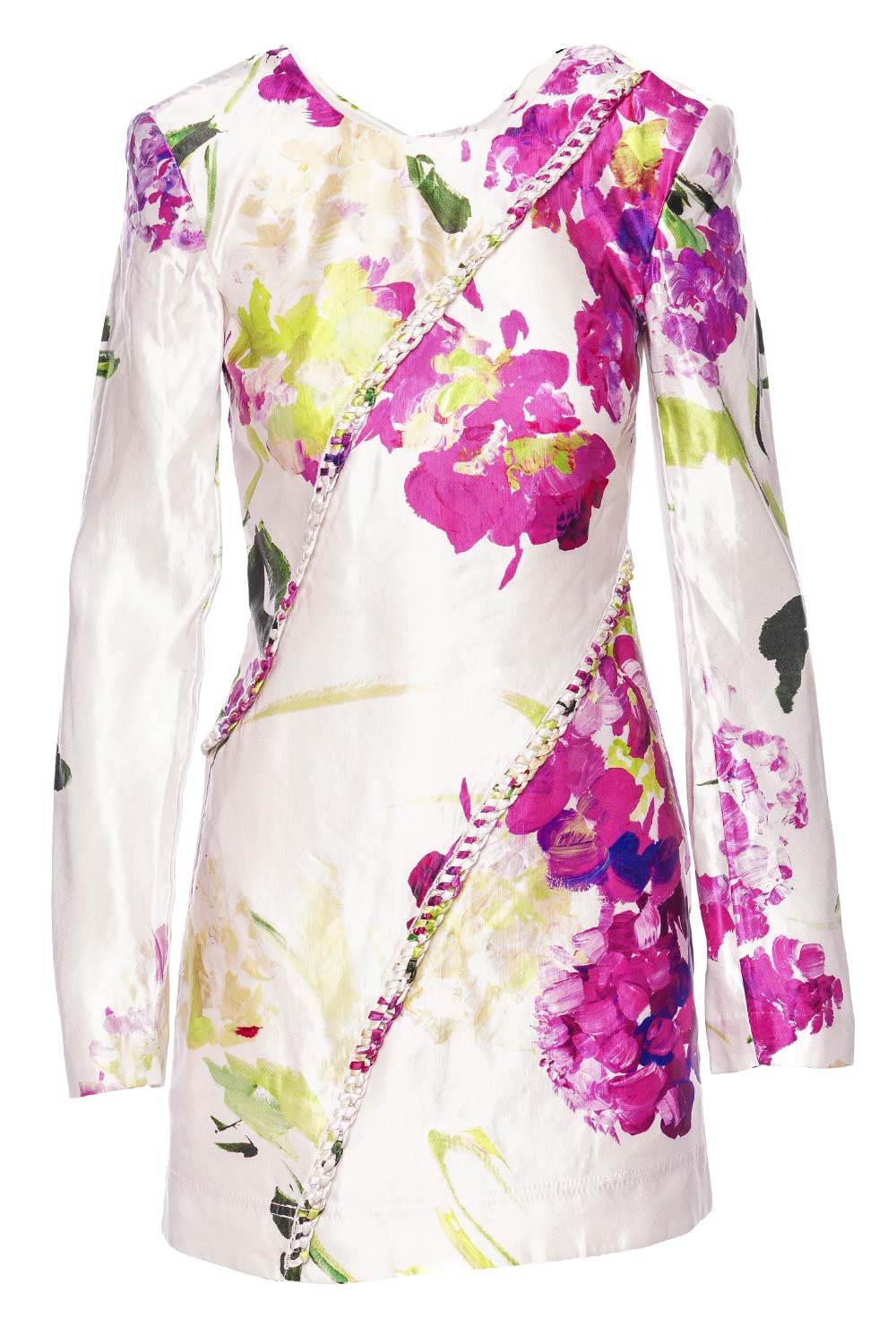 Aje. Arbour Wild Hydrangea Whipstitch Mini Dress