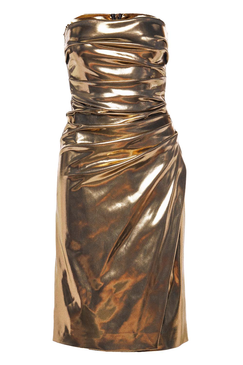 Louis Féraud Haute Couture gold dress