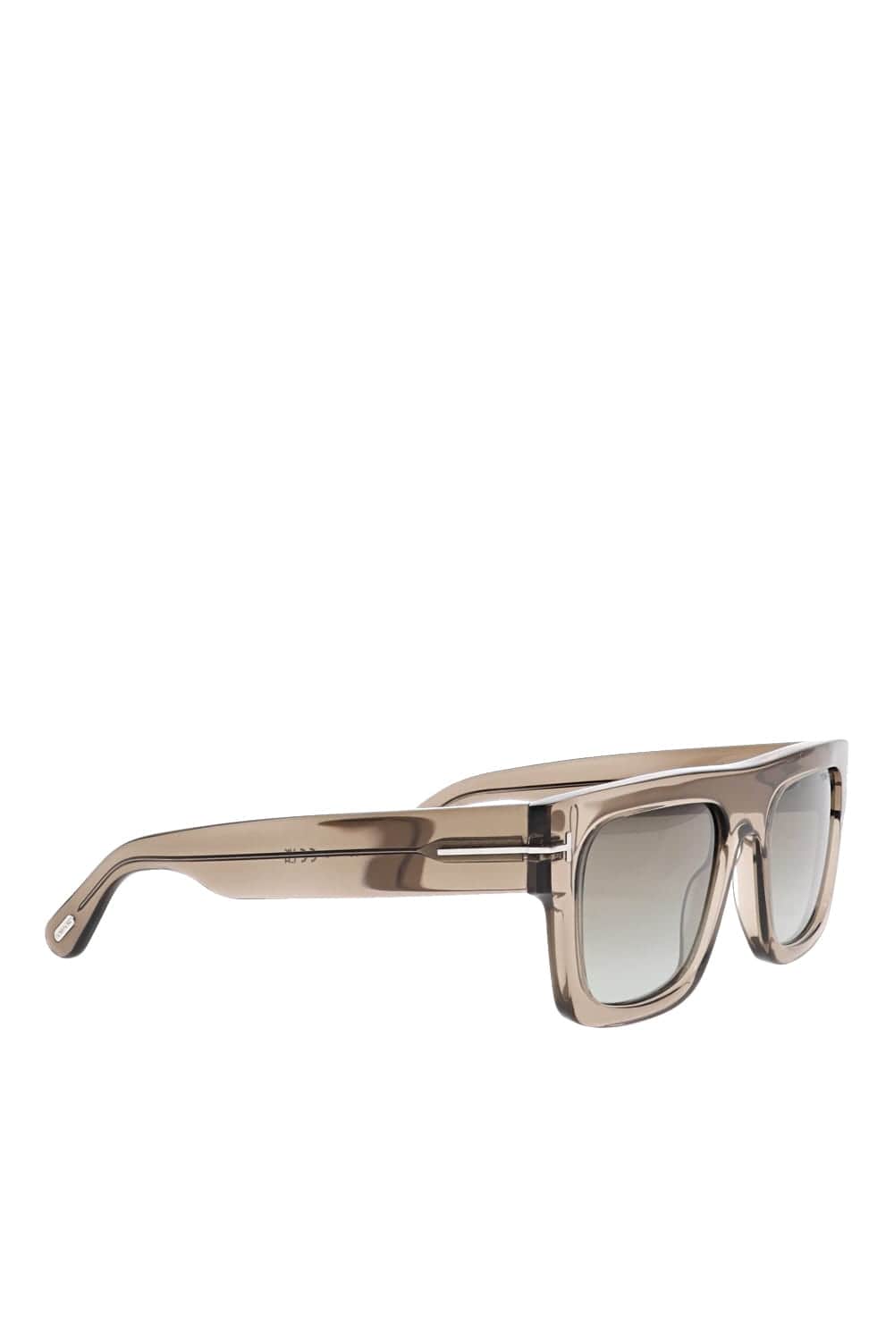 Tom Ford Eyewear FT0711 Shiny Transparent Oyster Sunglasses FT0711 Oyster/Brown