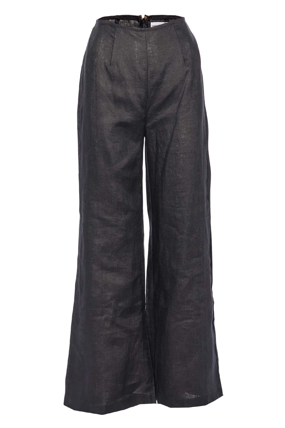 Faithfull The Brand Arto Black Linen Wide Leg Pants