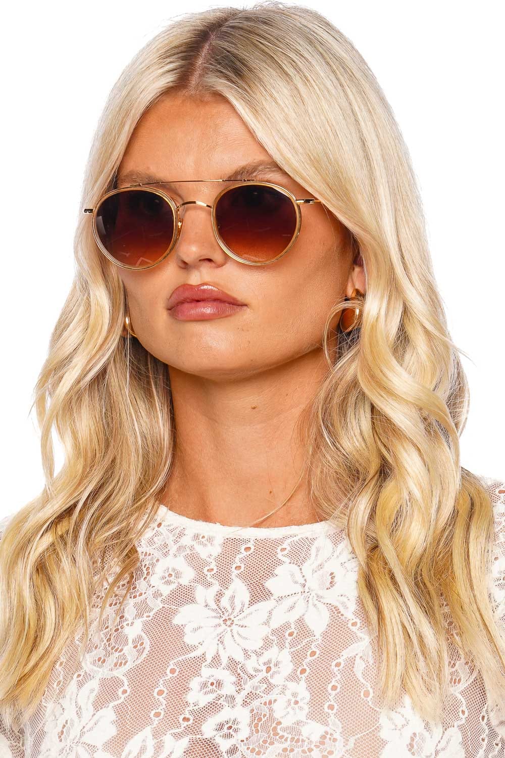 KREWE Porter Titanium Champgane Sunglasses