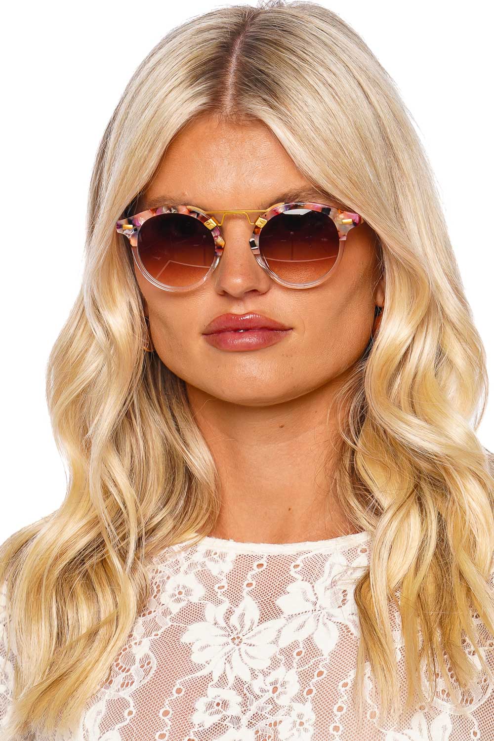 KREWE St. Louis Kokomo Crystal Sunglasses