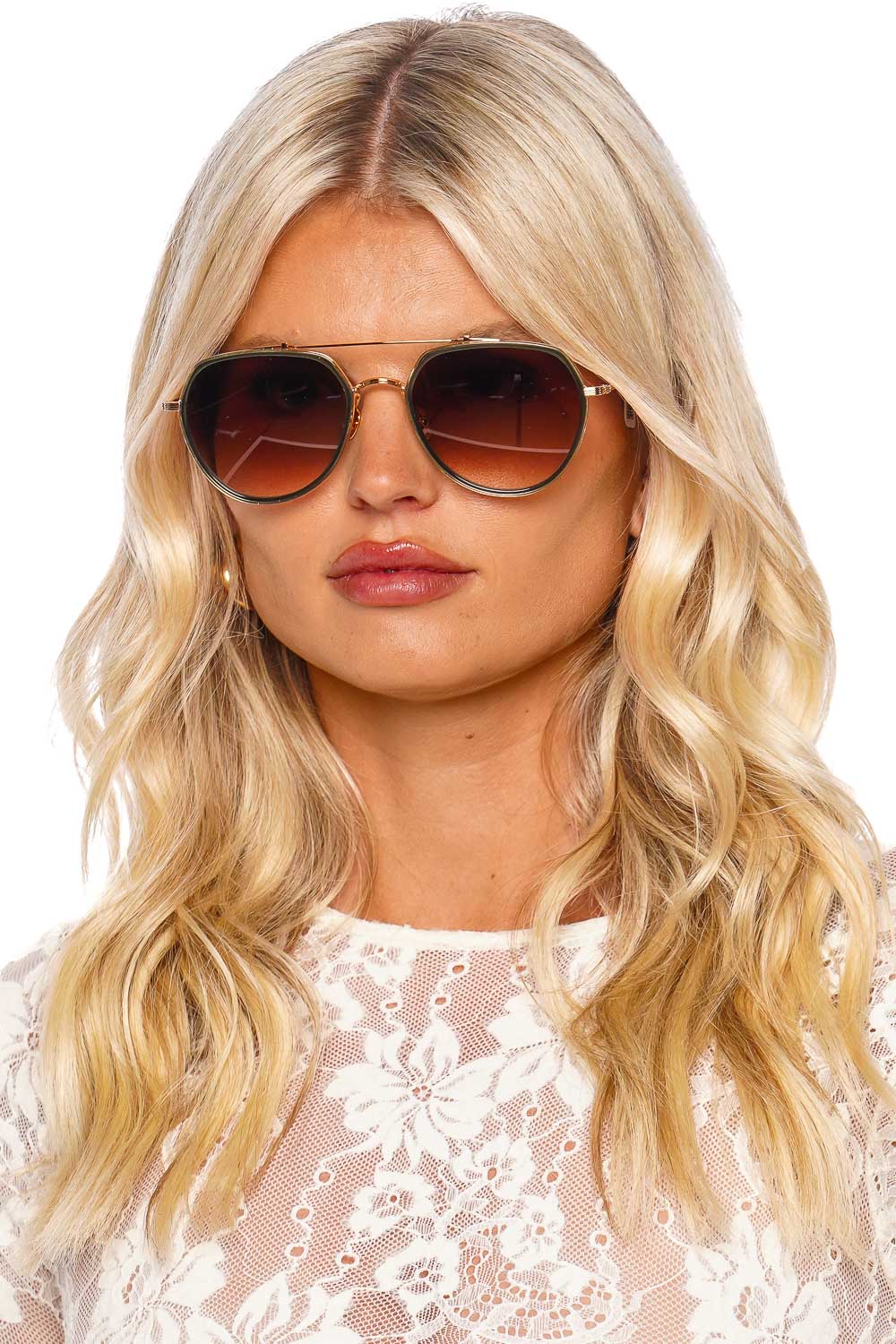 KREWE Baker Bottle Green Sulu Sunglasses