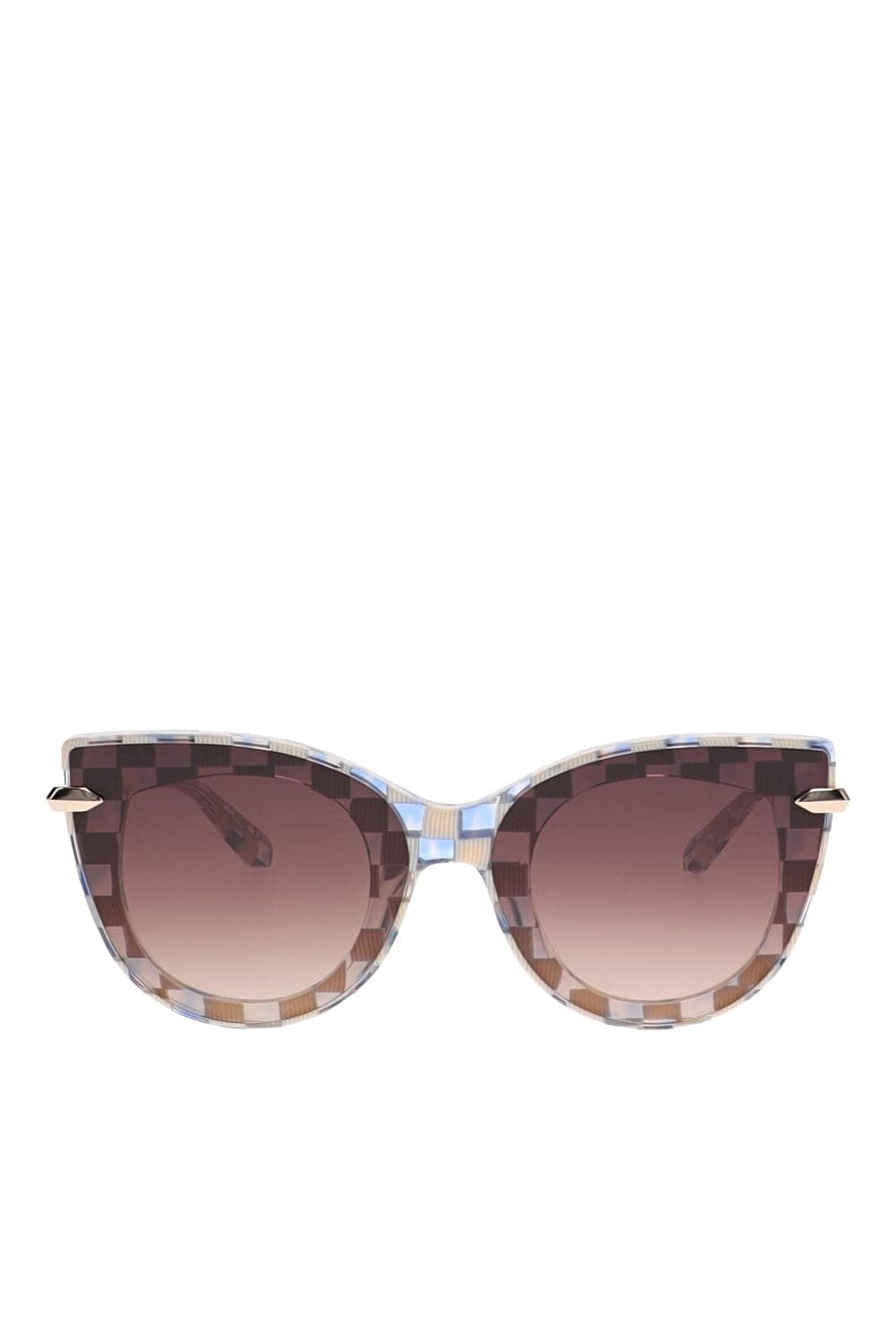 KREWE Laveau Nylon Sunglasses LAVEAU NYLON GINGHAM CRYSTAL
