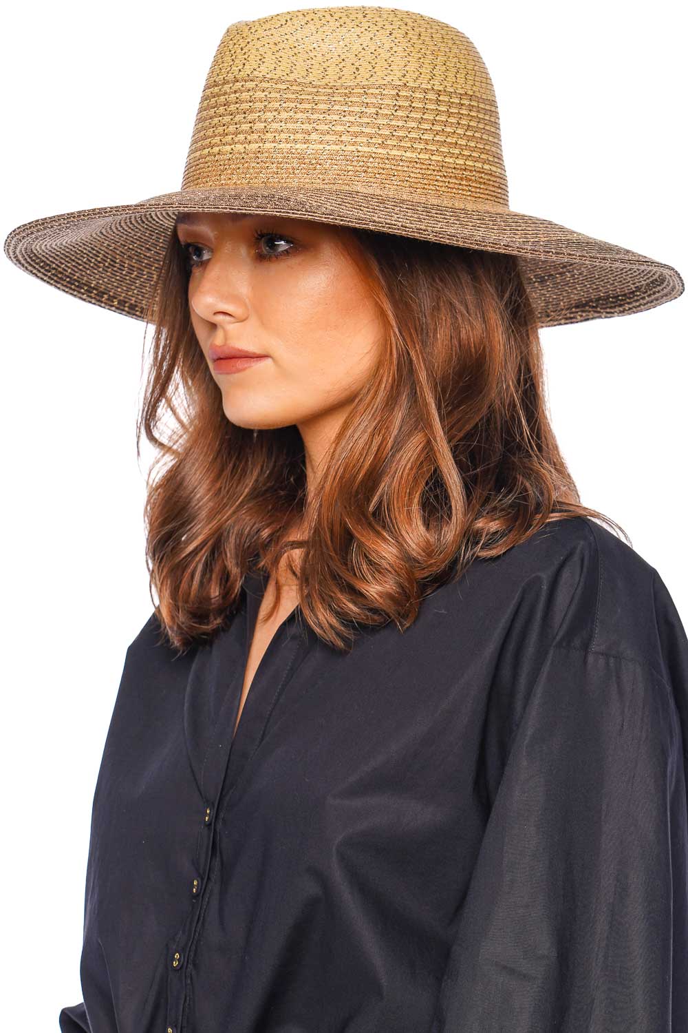Eugenia Kim Emmanuelle Brown Ombré Straw Hat