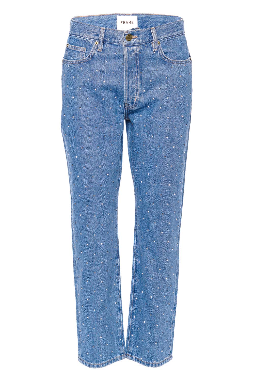 FRAME Le Mec Atelier Crystal Embellished Jeans
