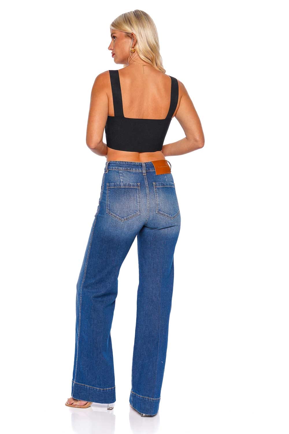 Victoria Beckham Alina Jean 1124DJE005218A Dark Vintage Wash