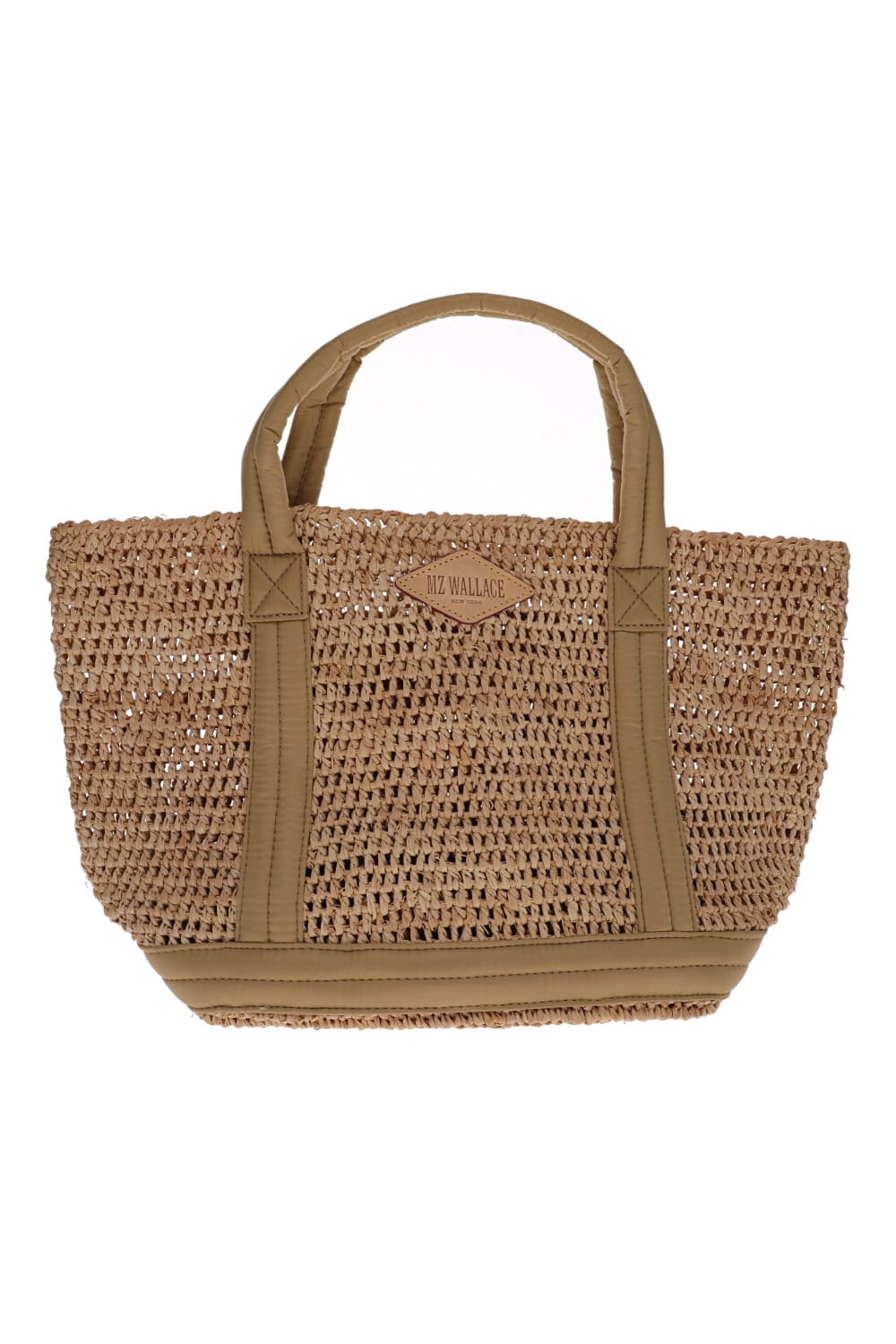 Raffia/Camel Small Raffia Tote