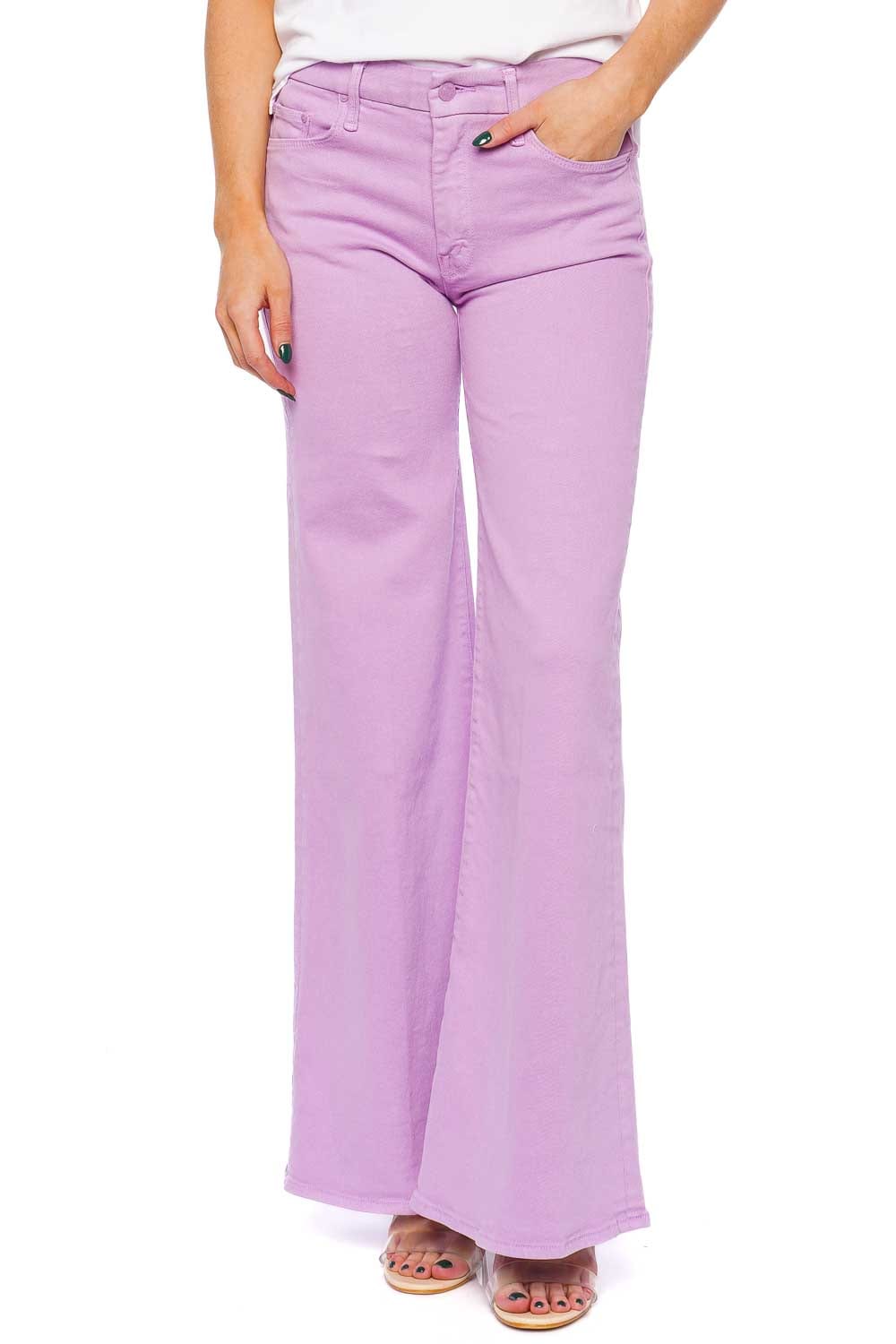 MOTHER Denim The Roller Sneak Regal Orchid Jeans