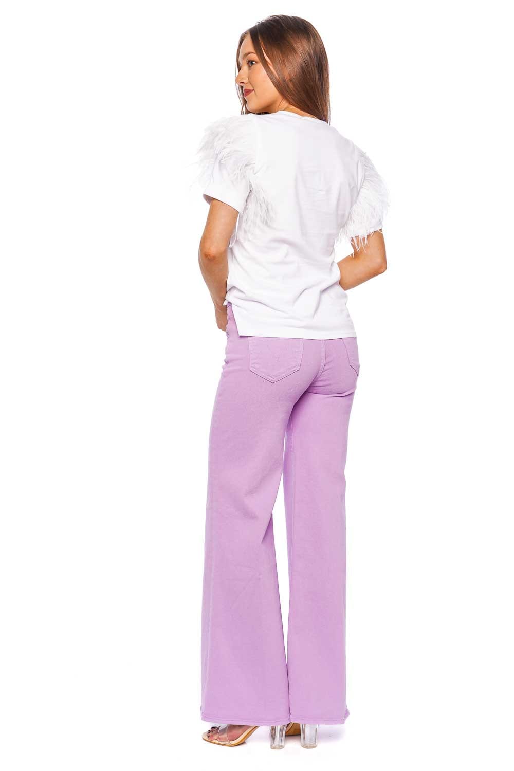 MOTHER Denim The Roller Sneak Regal Orchid Jeans