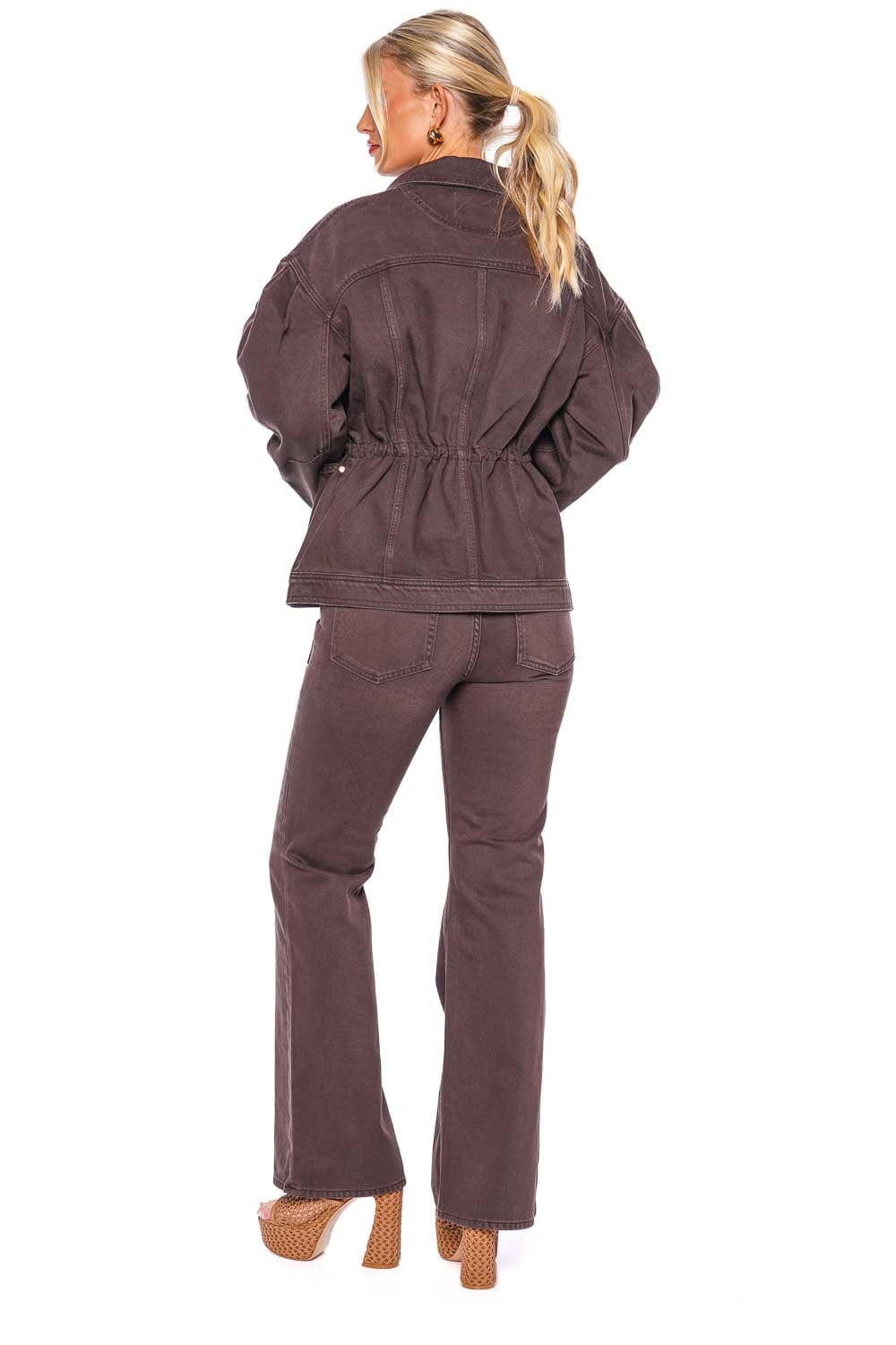 Ulla Johnson The Lou Mahogany Flared Jeans