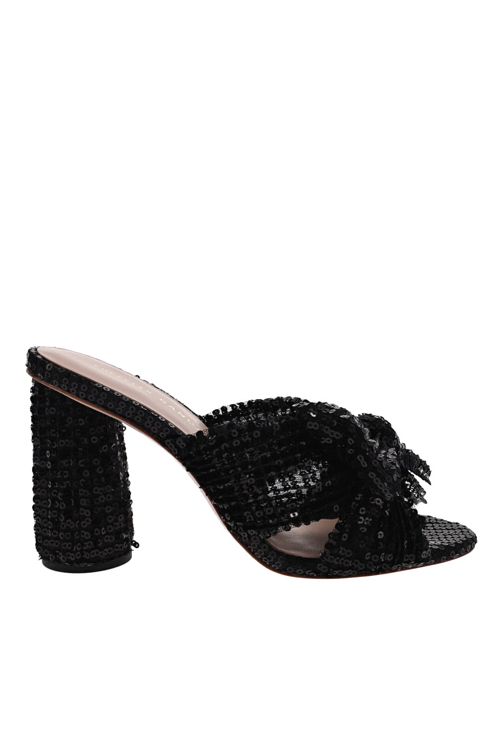 Loeffler Randall PENNY PLEATED KNOT MULE PENNY-PLSQ-BLACK Black