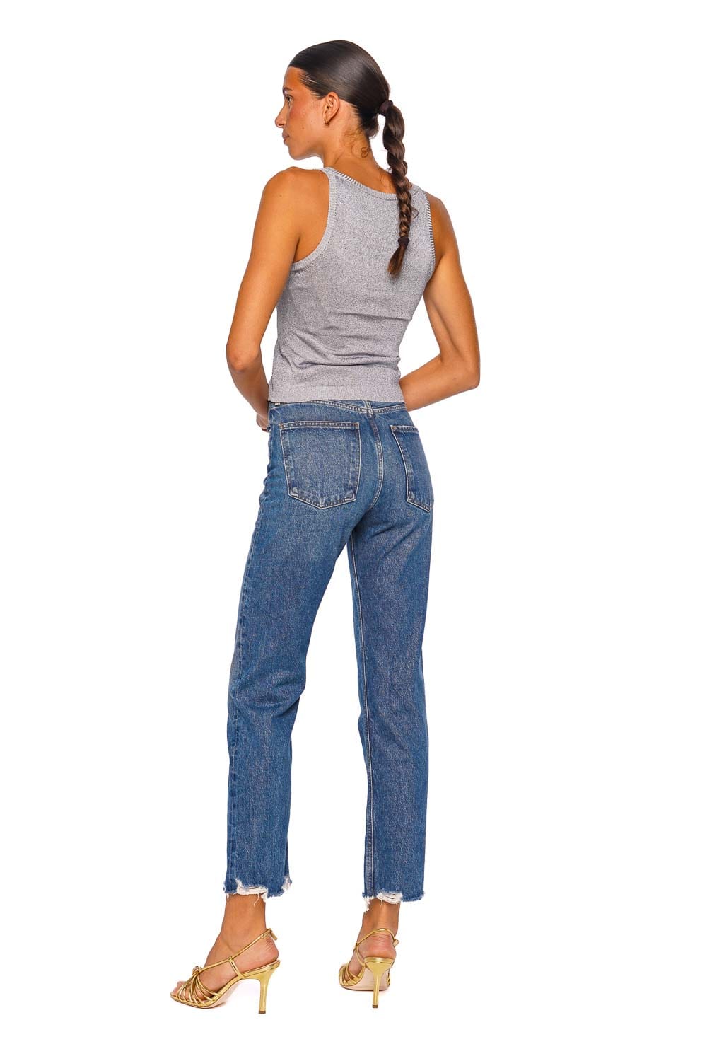 AGOLDE 90's Pinch Waist Swindle Straight Fray Jean
