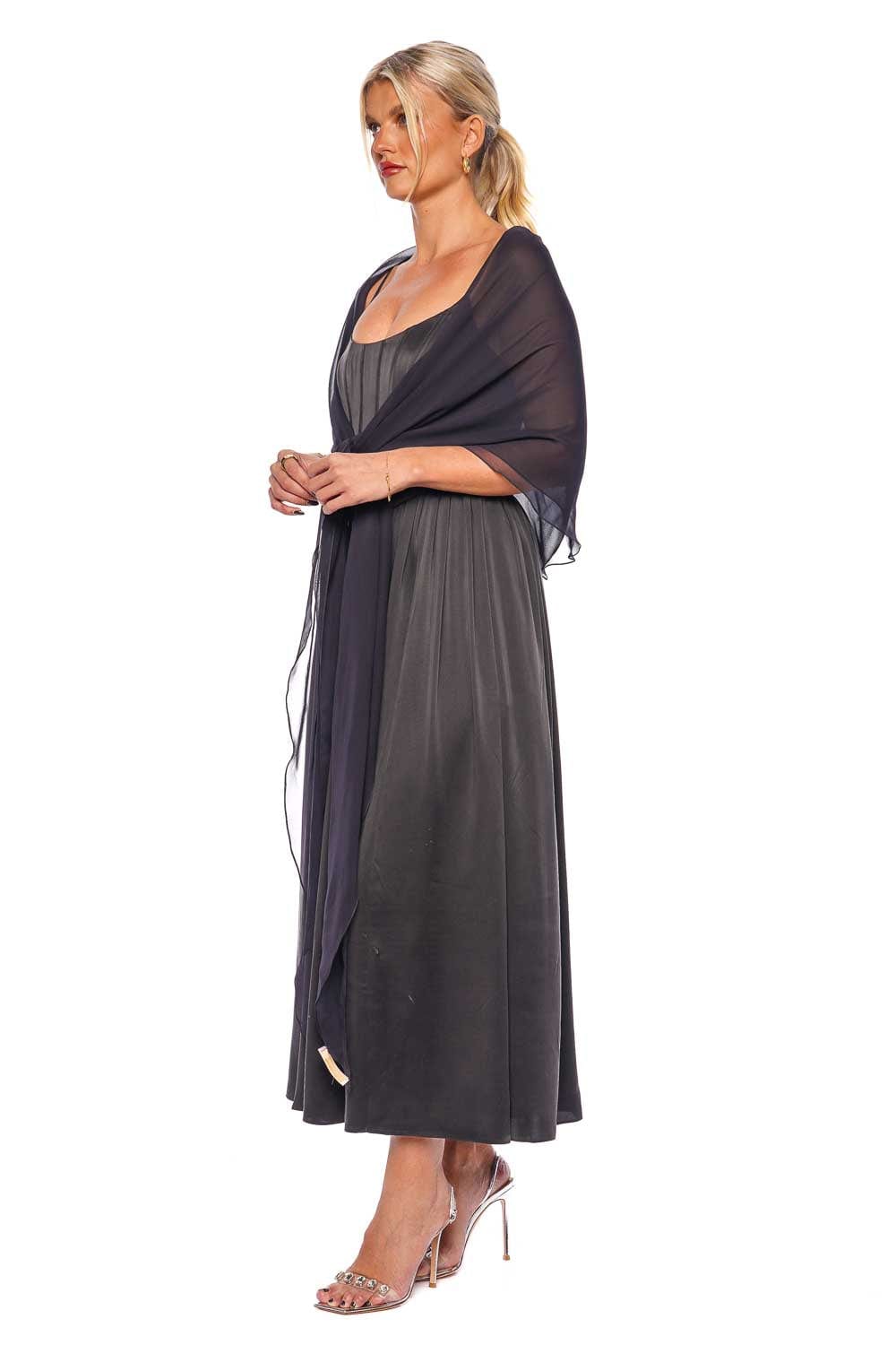 Naeem Khan Black Shawl NK-SHAWL BLACK
