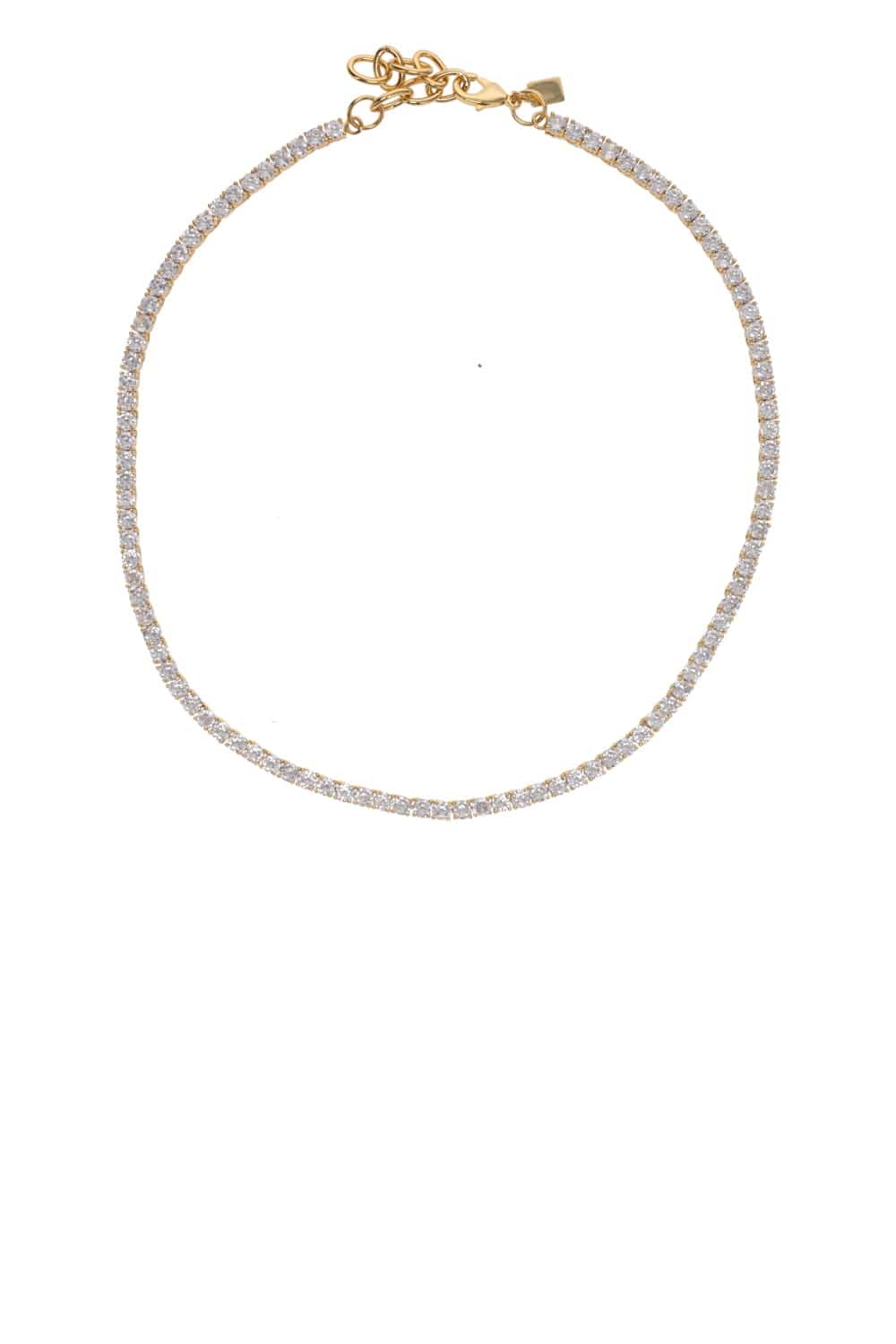 Crystal hot sale tennis necklace