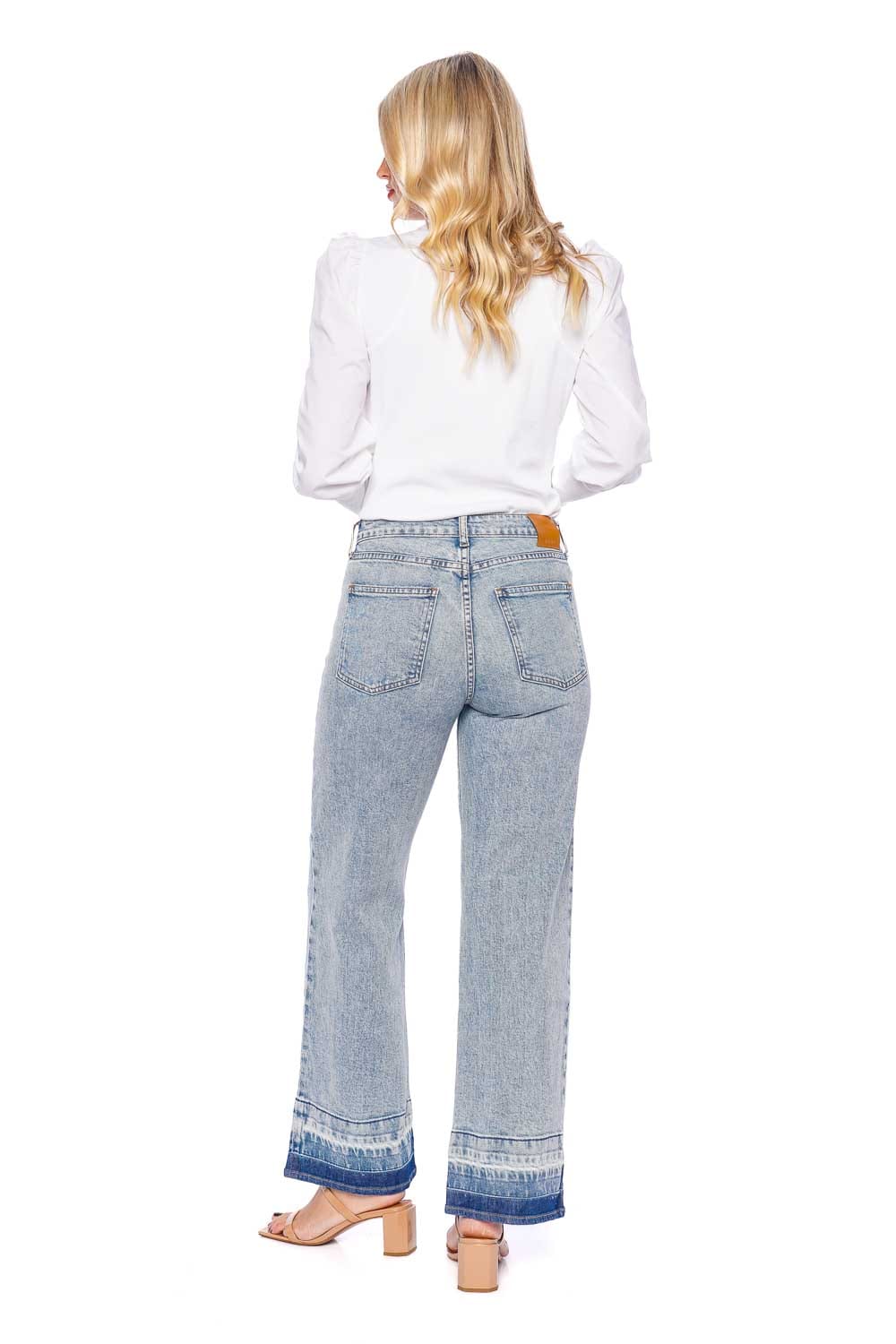 SIMKHAI JUDE MID RISE CROP WIDE LEG JEAN 124-4114-DN SM SANTA MONICA