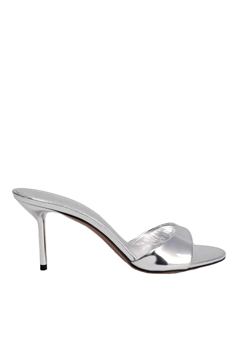 Paris Texas Lidia Silver Patent Leather Mule