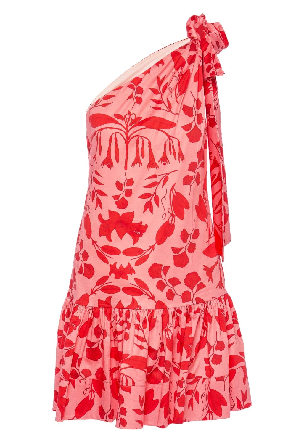 Andres Otalora Neiva Ruffled One Shoulder Mini Dress