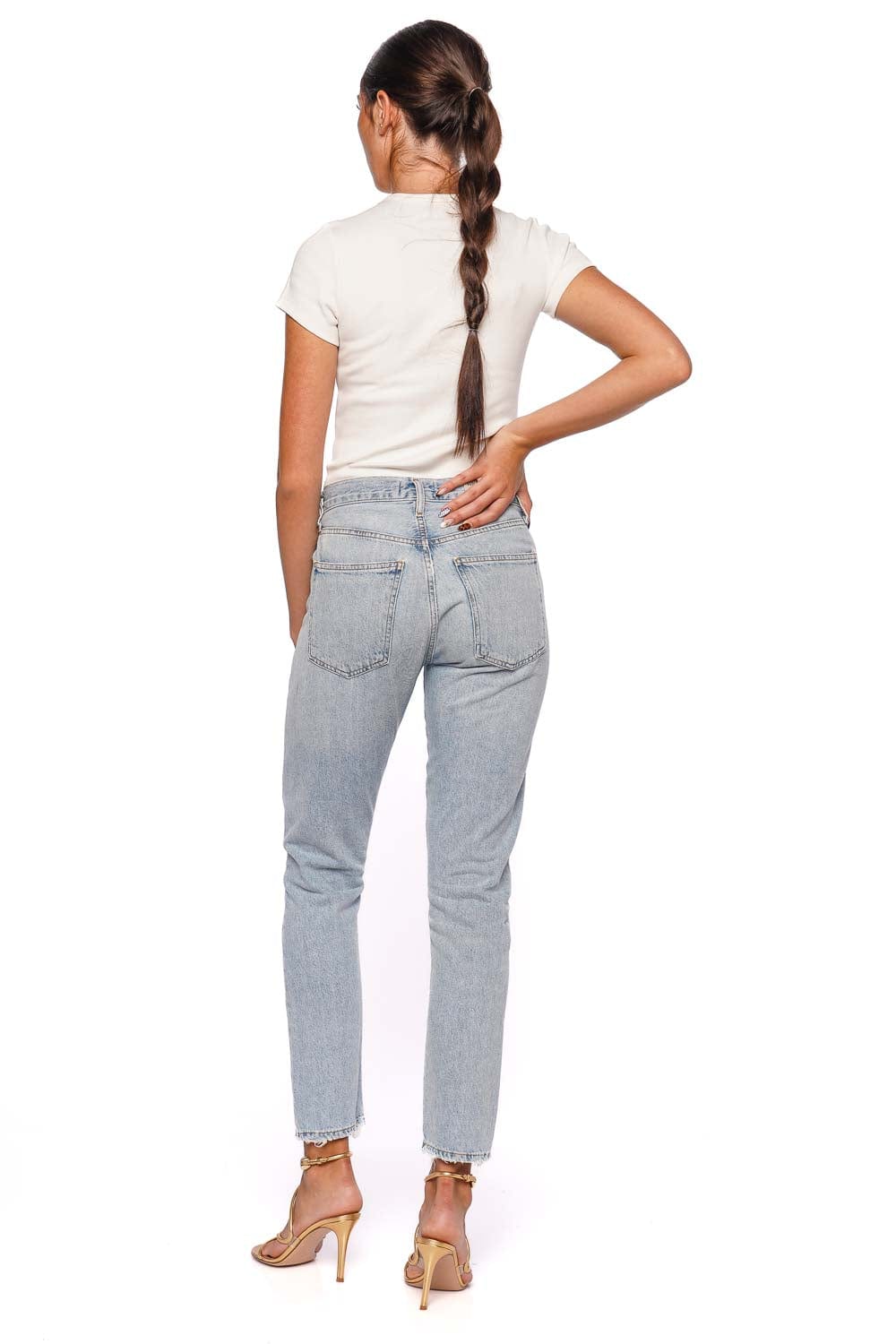 AGOLDE Austin Lost Light Wash Slim Jeans