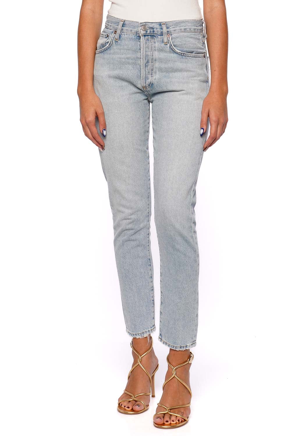 AGOLDE Austin Lost Light Wash Slim Jeans
