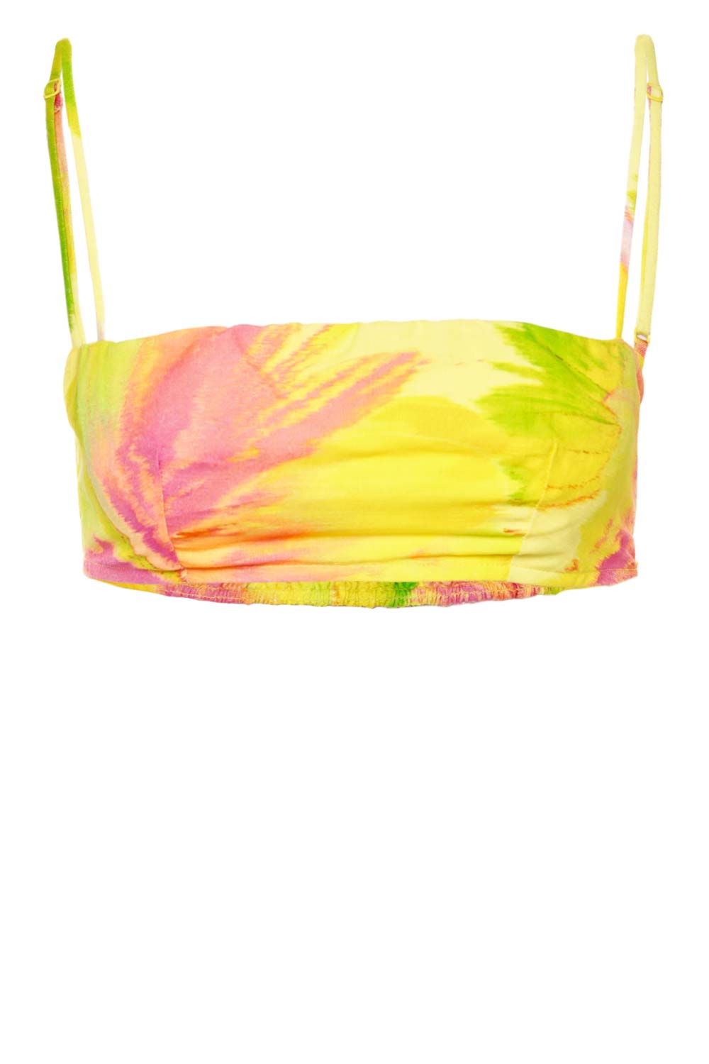 Hemant and Nandita Mina Floral Bandeau Cropped Top