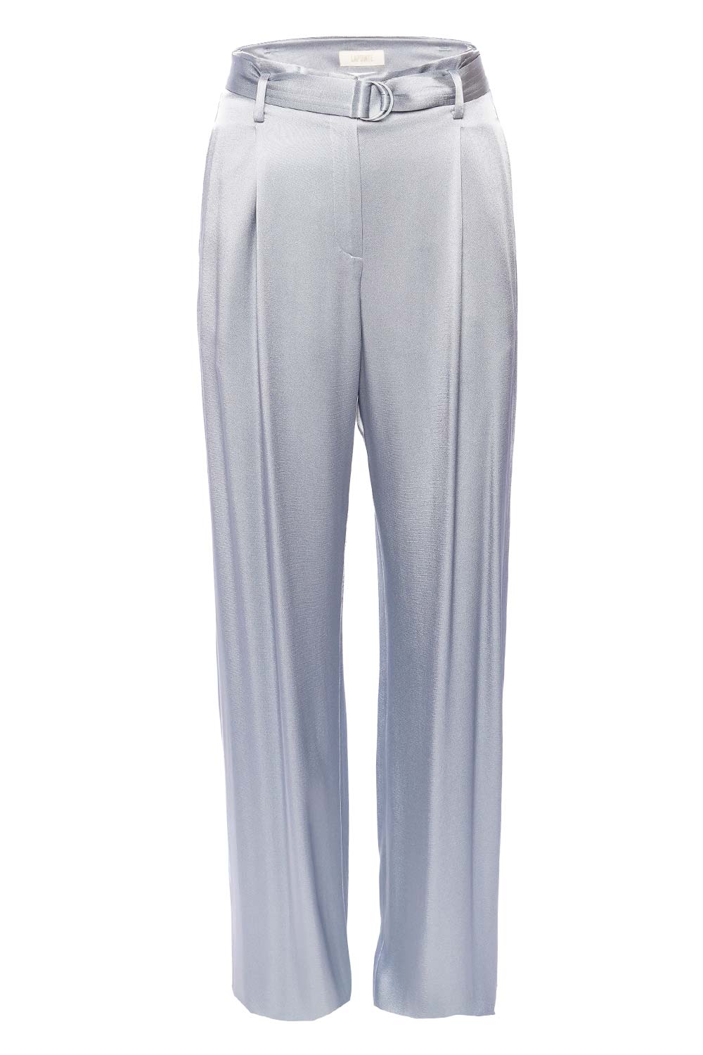 LAPOINTE Dove Satin High Waisted Belted Pant