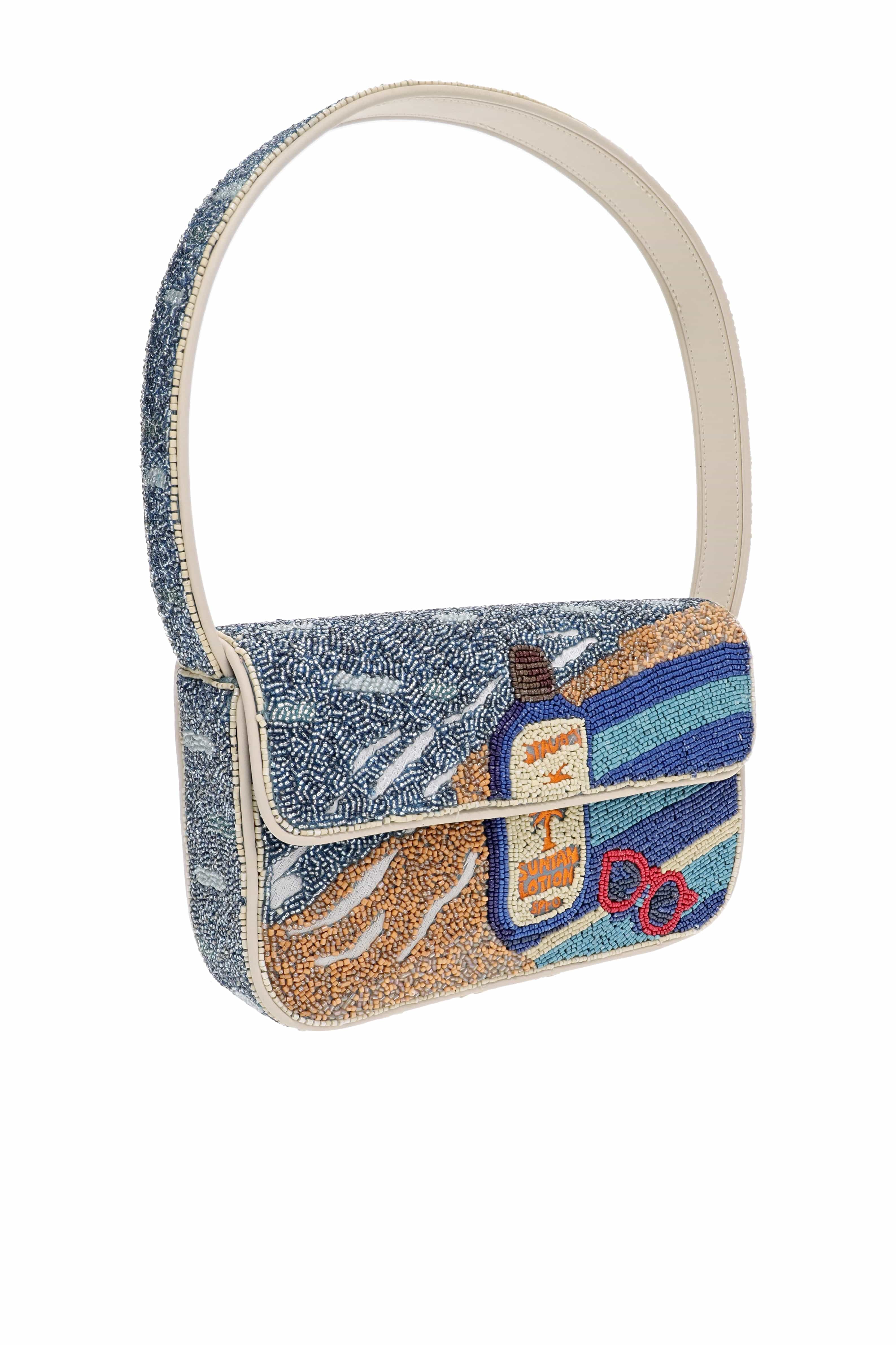 Staud Tommy SPF 0 Beaded Shoulder Bag